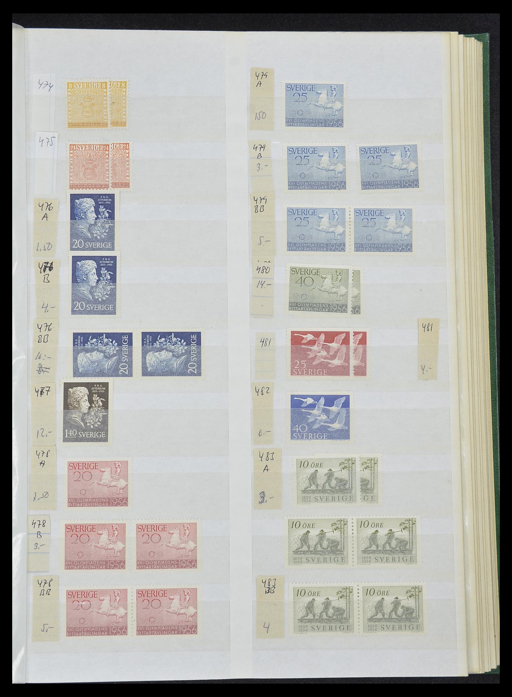 33591 037 - Postzegelverzameling 33591 Zweden 1858-1970.