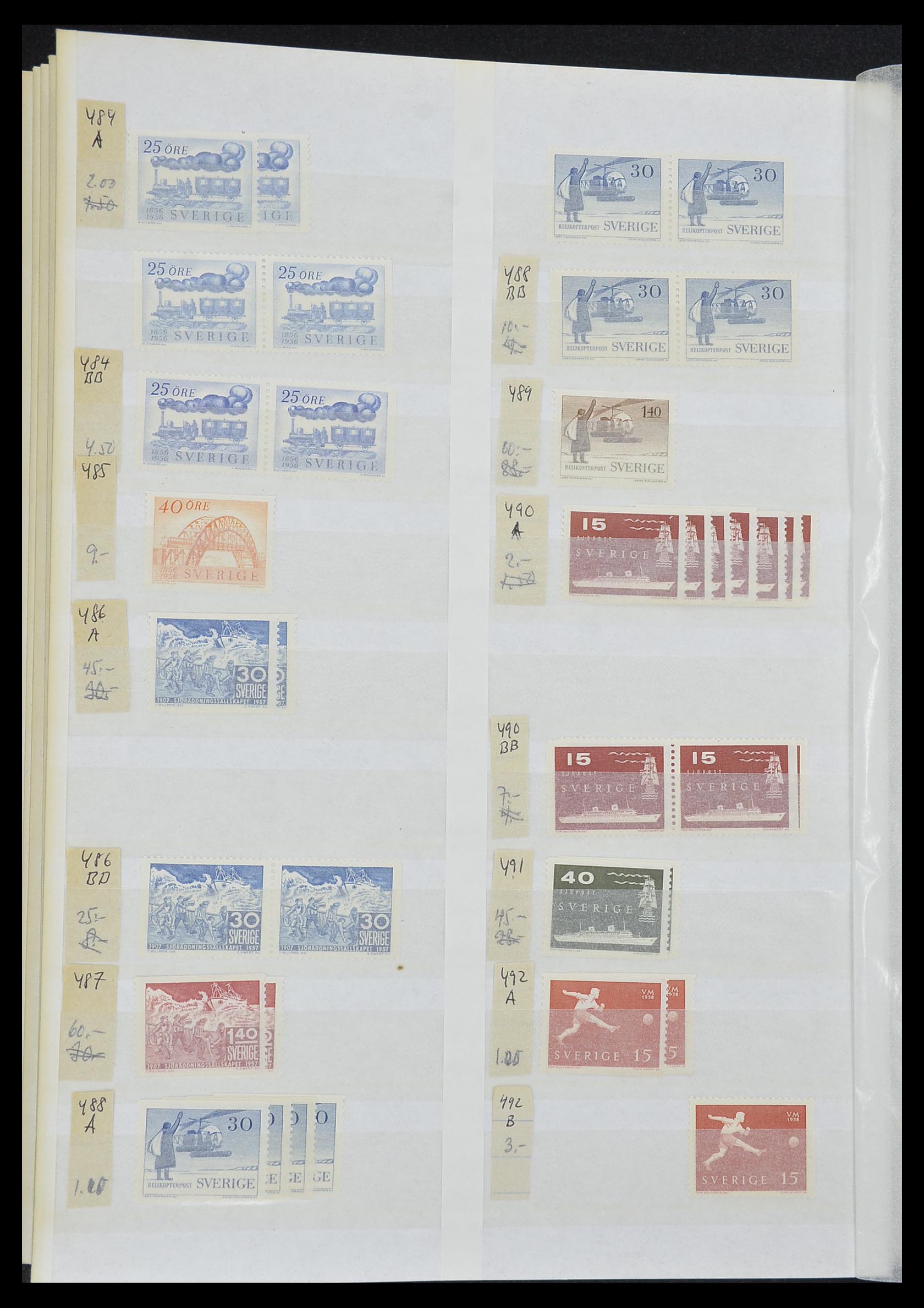 33591 038 - Postzegelverzameling 33591 Zweden 1858-1970.