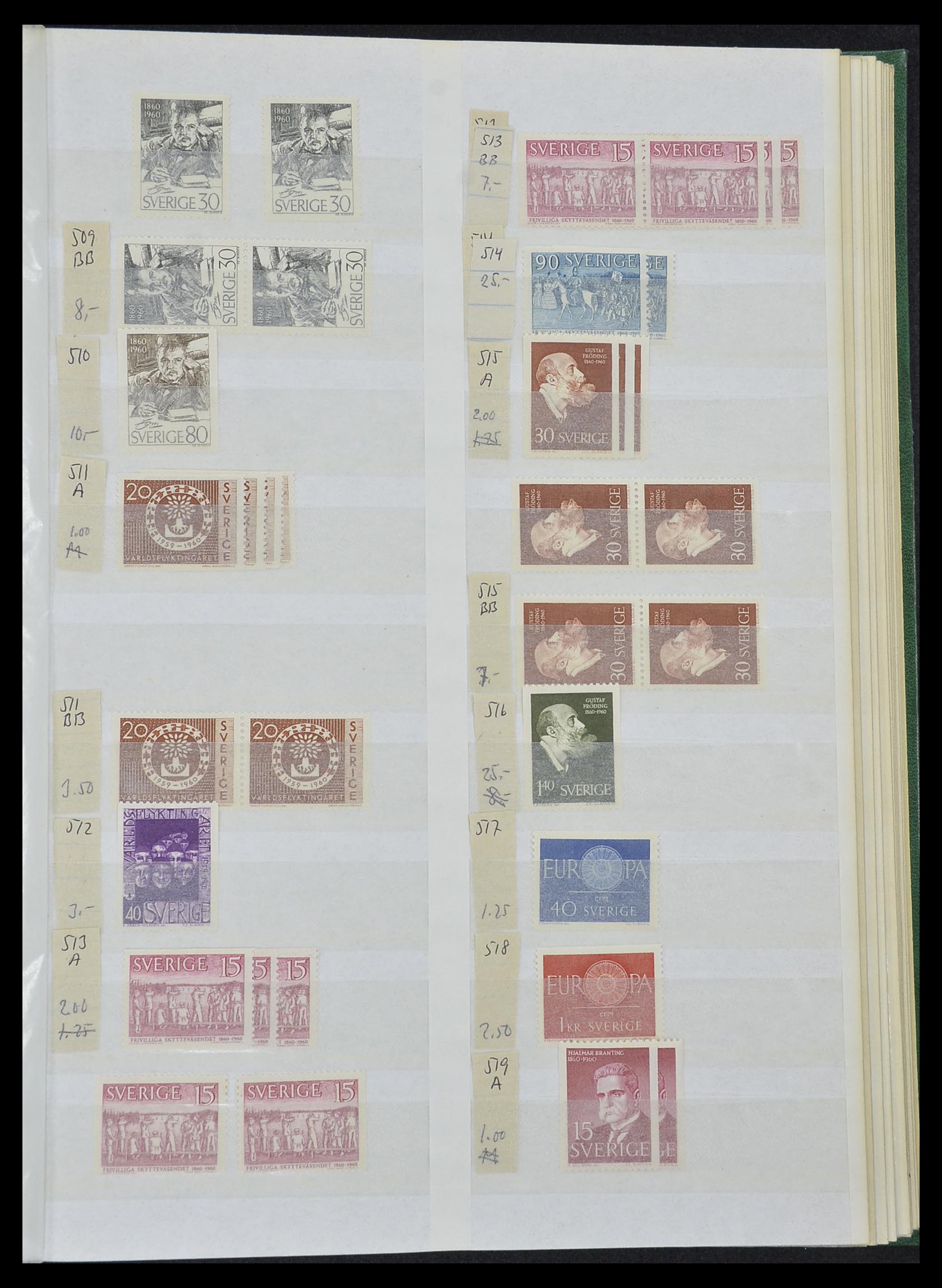 33591 041 - Postzegelverzameling 33591 Zweden 1858-1970.