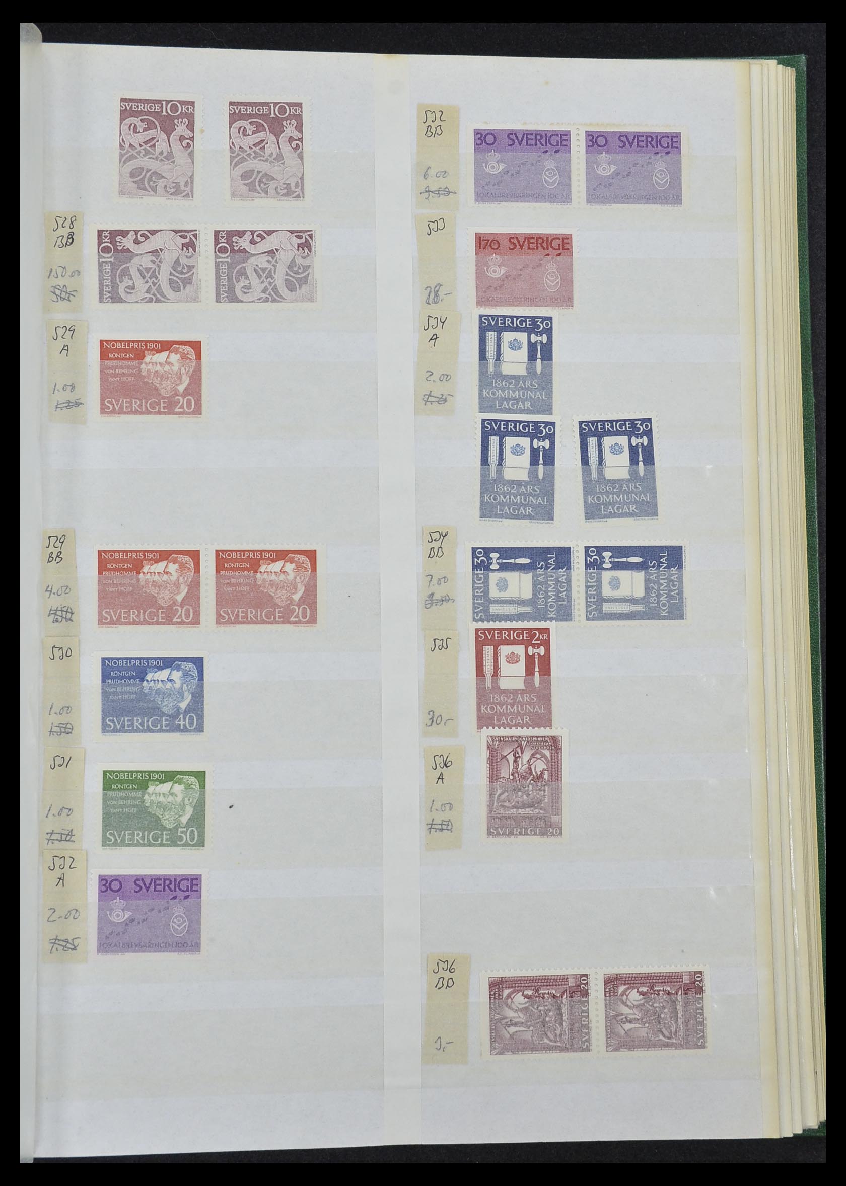 33591 043 - Postzegelverzameling 33591 Zweden 1858-1970.