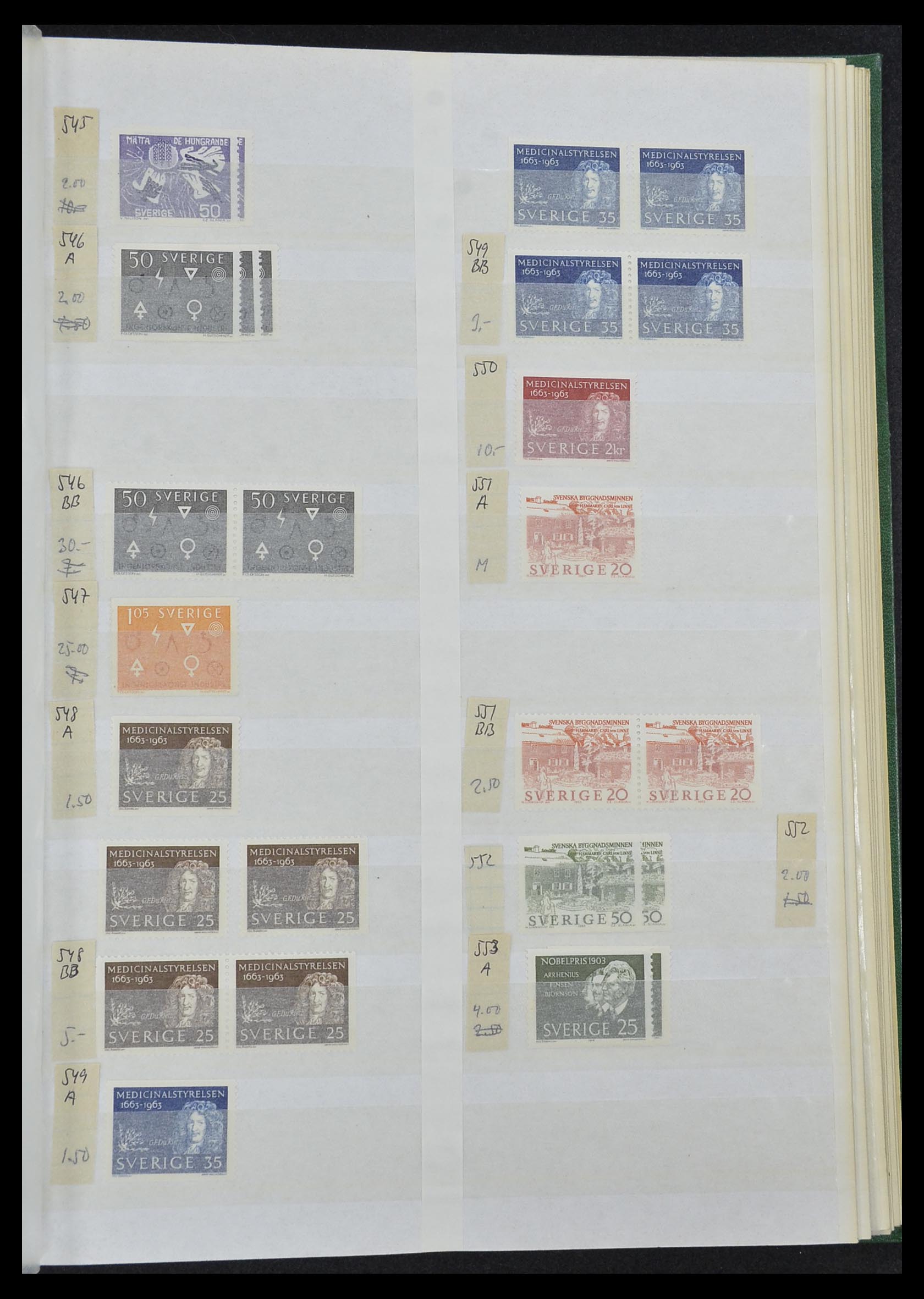 33591 045 - Postzegelverzameling 33591 Zweden 1858-1970.