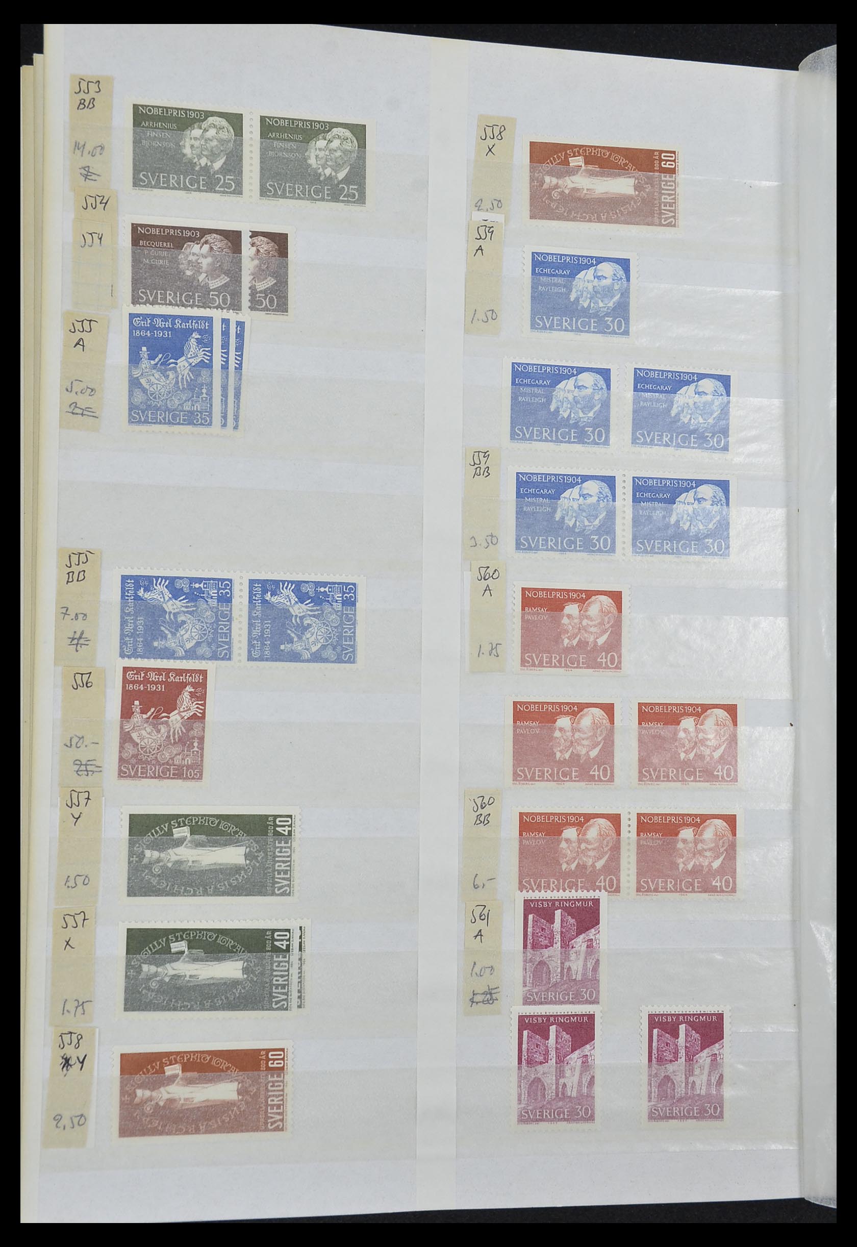 33591 046 - Postzegelverzameling 33591 Zweden 1858-1970.