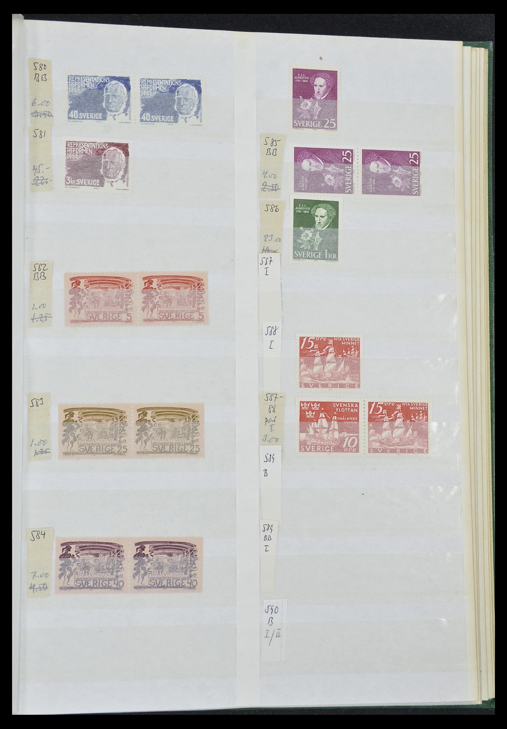 33591 049 - Postzegelverzameling 33591 Zweden 1858-1970.