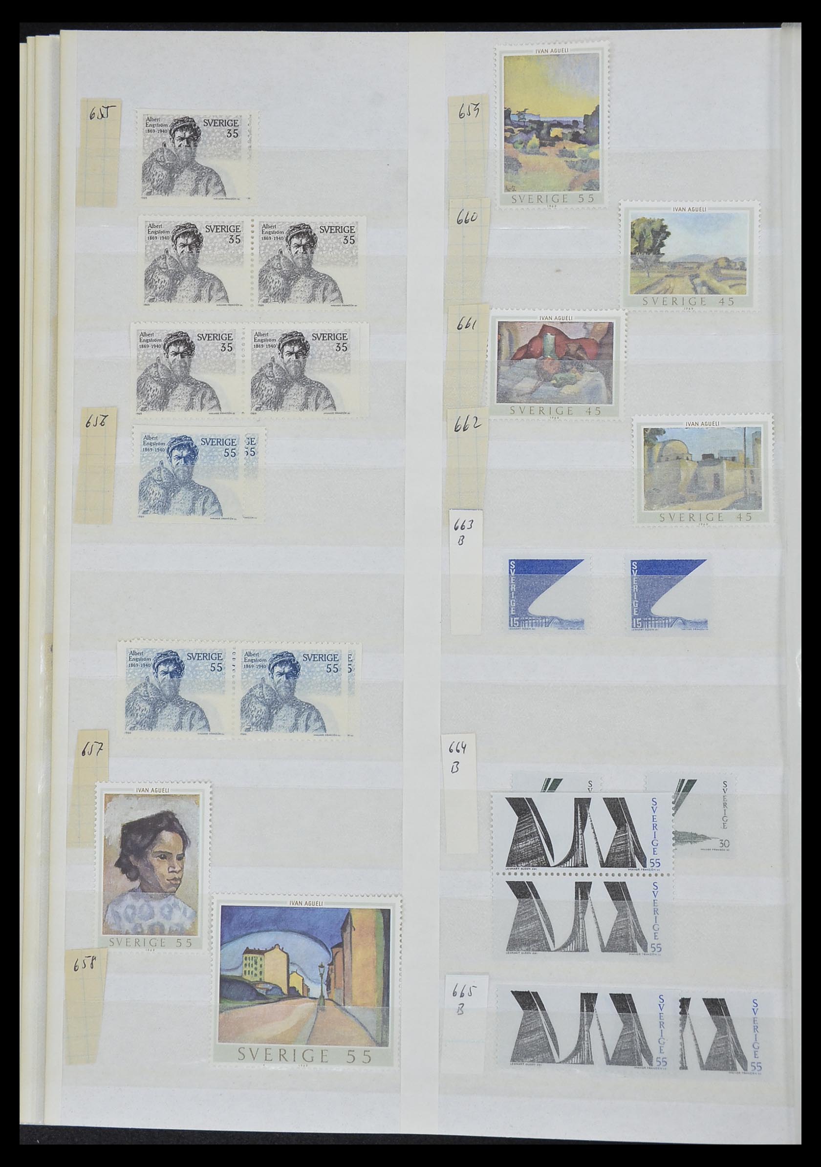33591 058 - Postzegelverzameling 33591 Zweden 1858-1970.