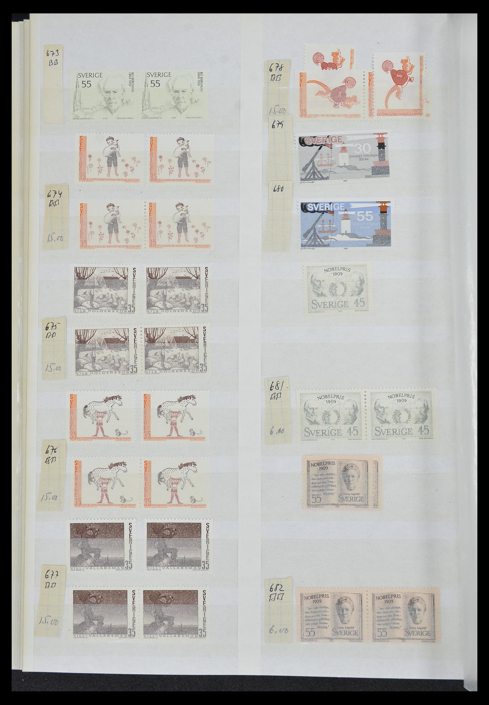33591 061 - Postzegelverzameling 33591 Zweden 1858-1970.