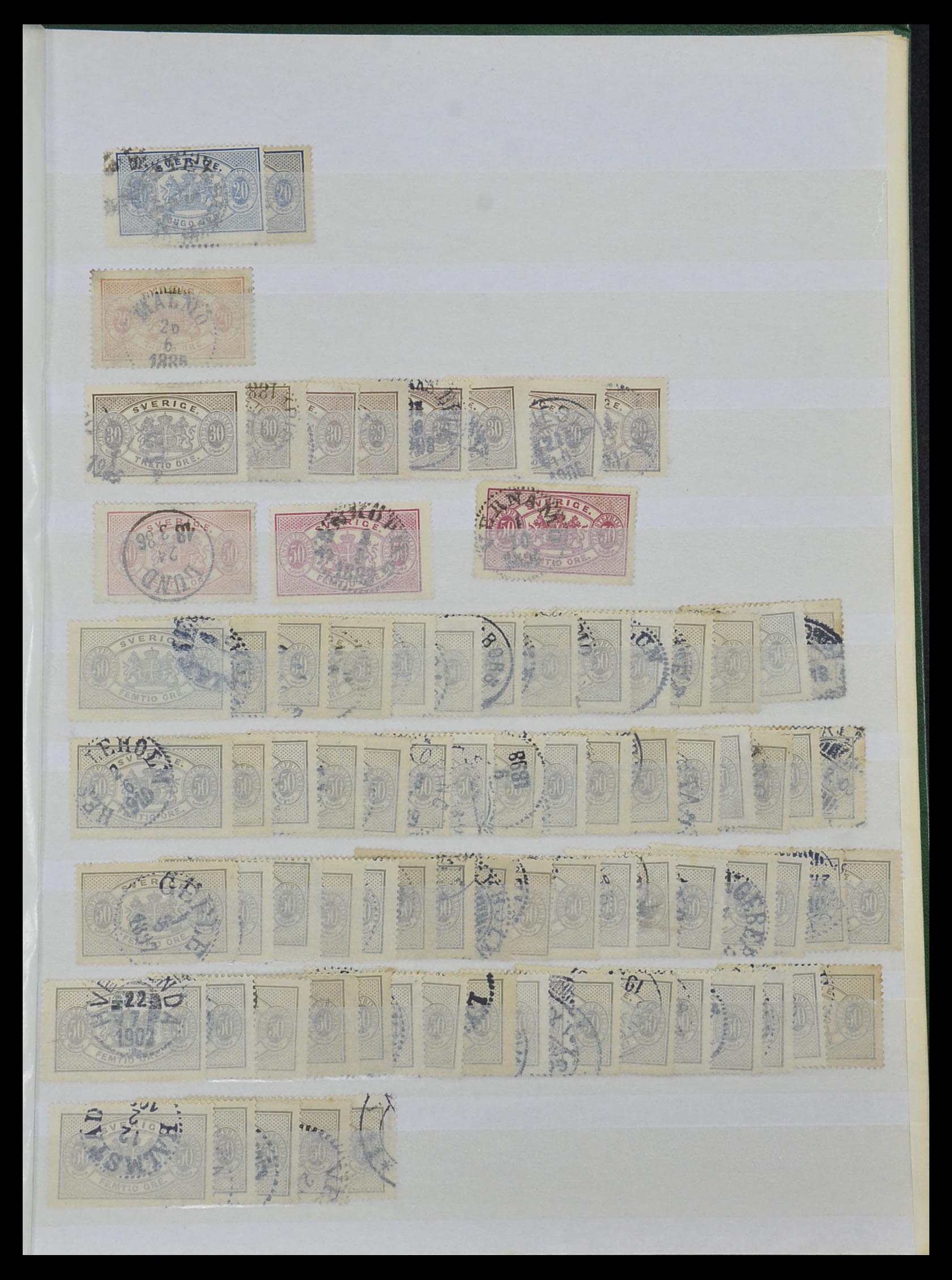 33591 080 - Postzegelverzameling 33591 Zweden 1858-1970.