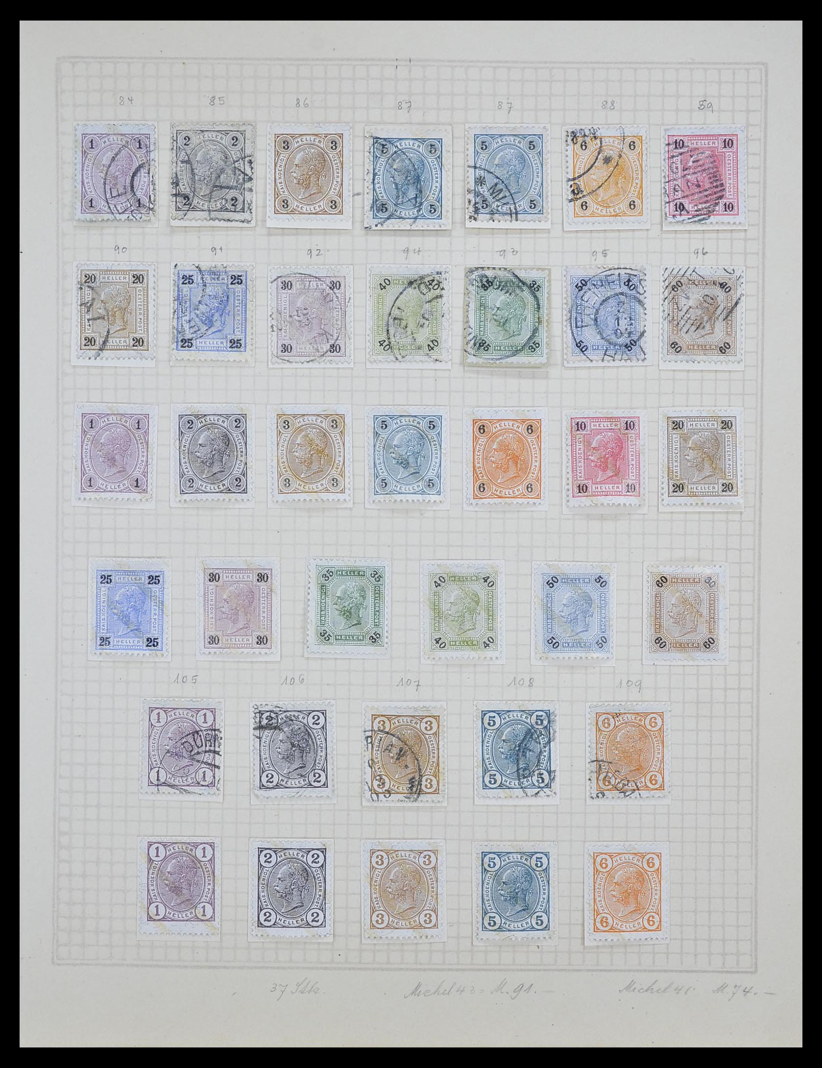 33592 006 - Postzegelverzameling 33592 Oostenrijk en gebieden 1850-1938.