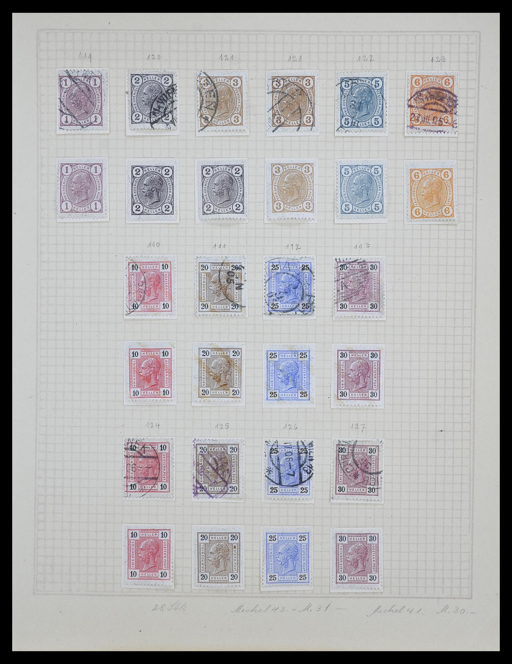 33592 007 - Stamp collection 33592 Austria and territories 1850-1938.