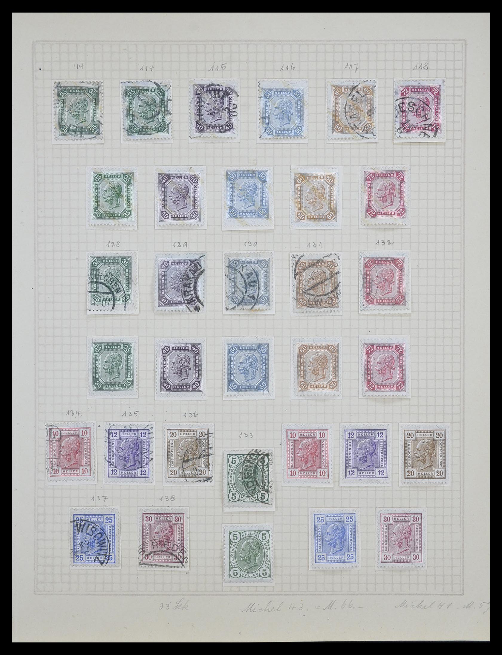 33592 009 - Postzegelverzameling 33592 Oostenrijk en gebieden 1850-1938.