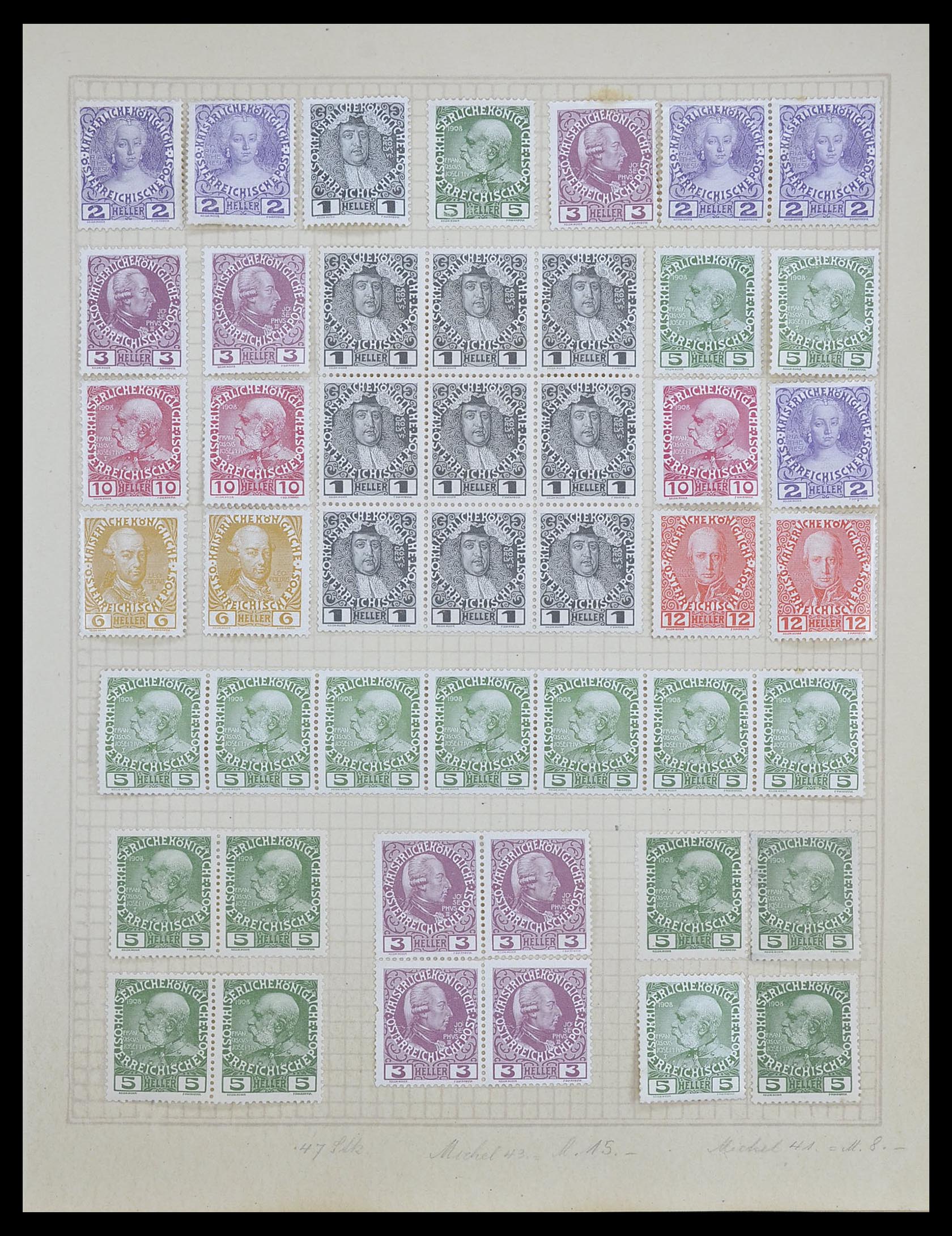 33592 013 - Stamp collection 33592 Austria and territories 1850-1938.