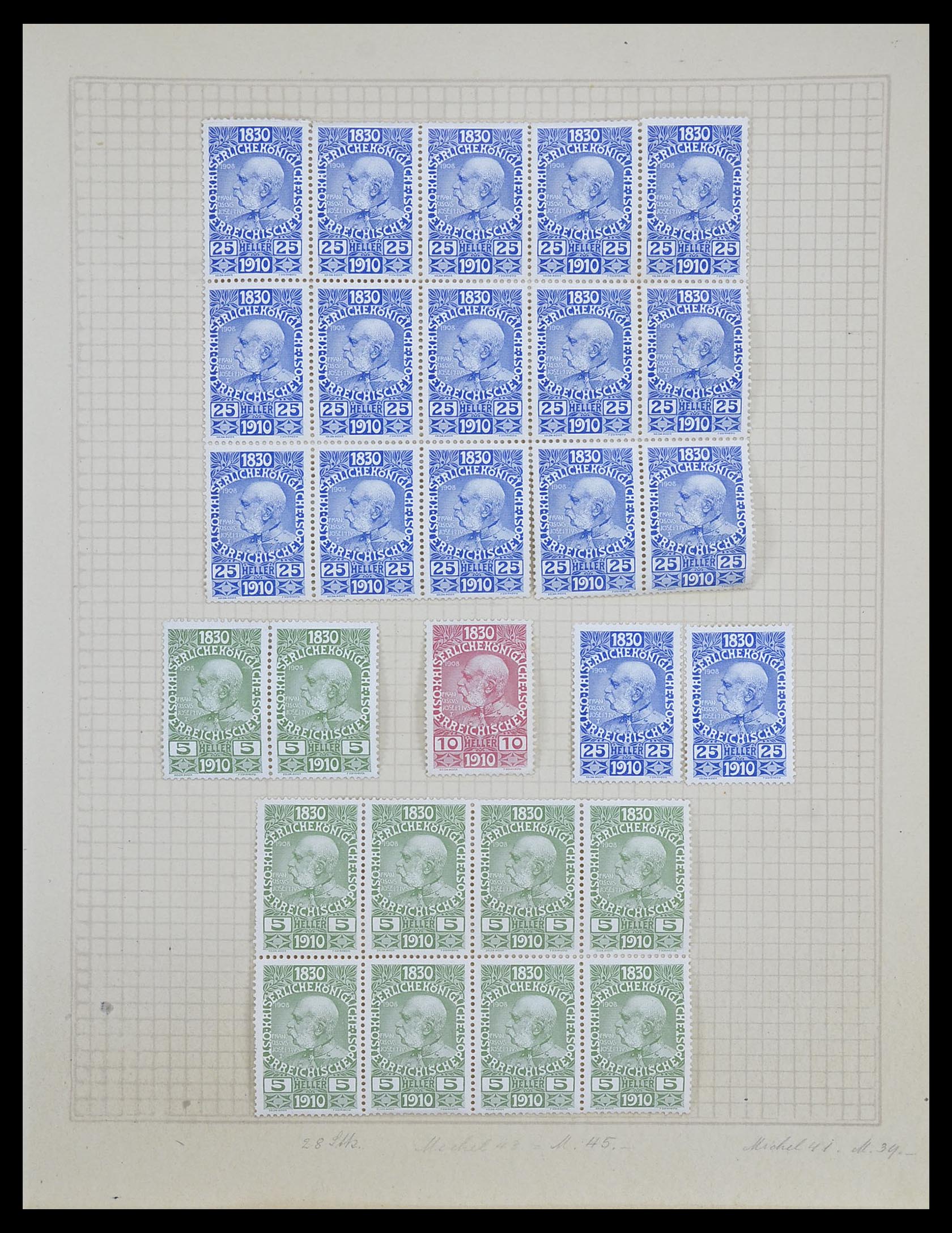 33592 015 - Stamp collection 33592 Austria and territories 1850-1938.