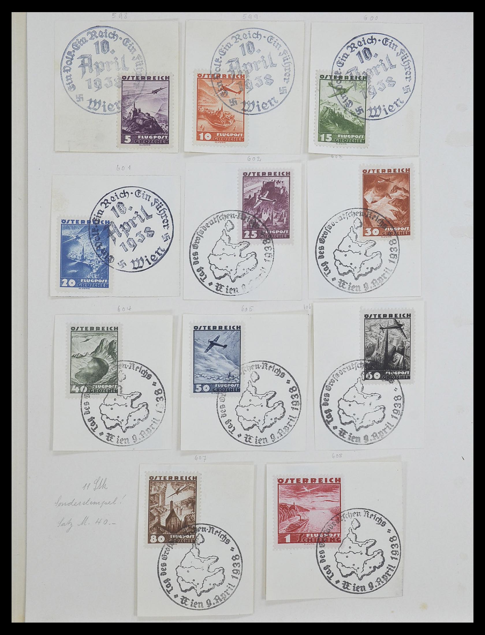 33592 024 - Postzegelverzameling 33592 Oostenrijk en gebieden 1850-1938.