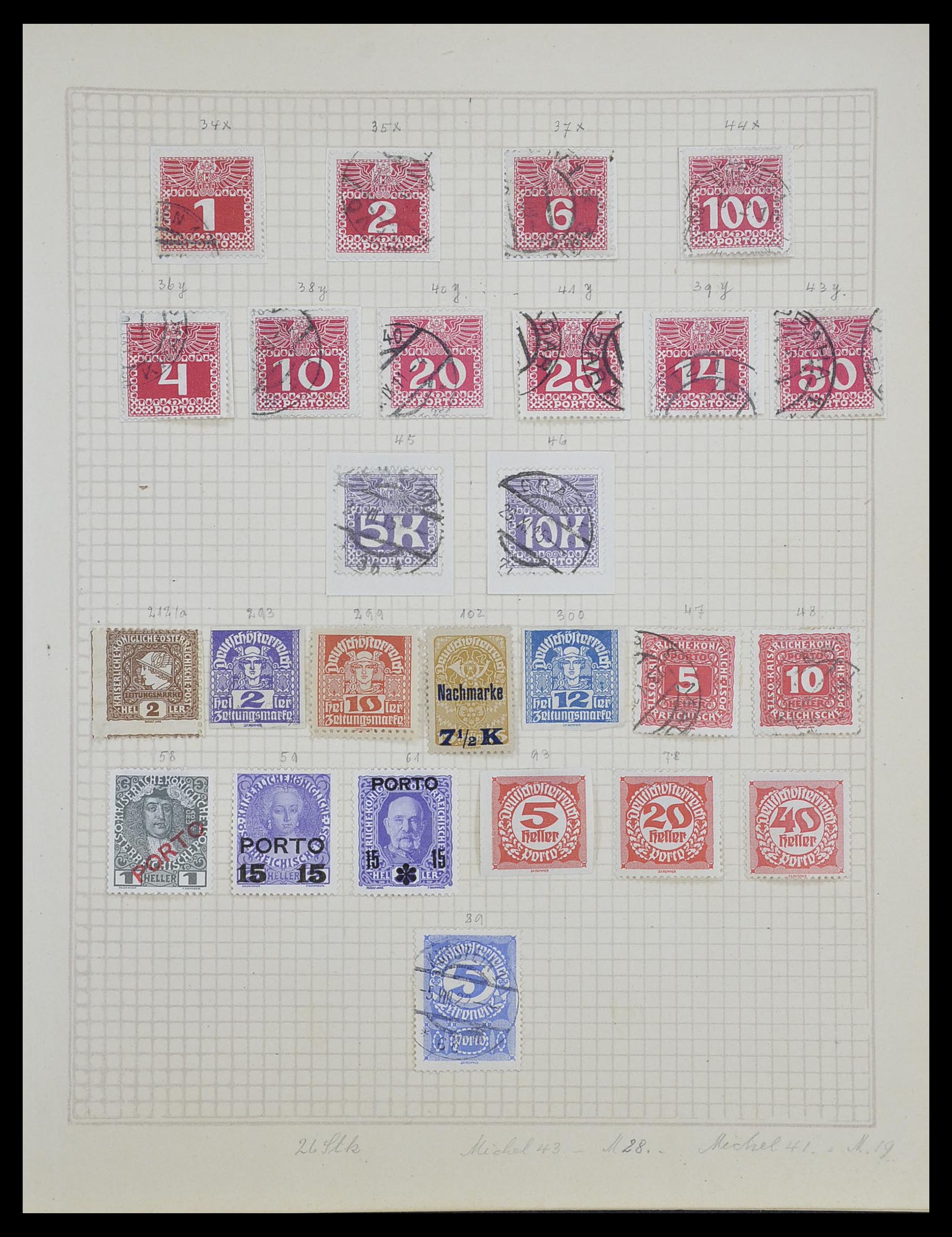 33592 028 - Stamp collection 33592 Austria and territories 1850-1938.
