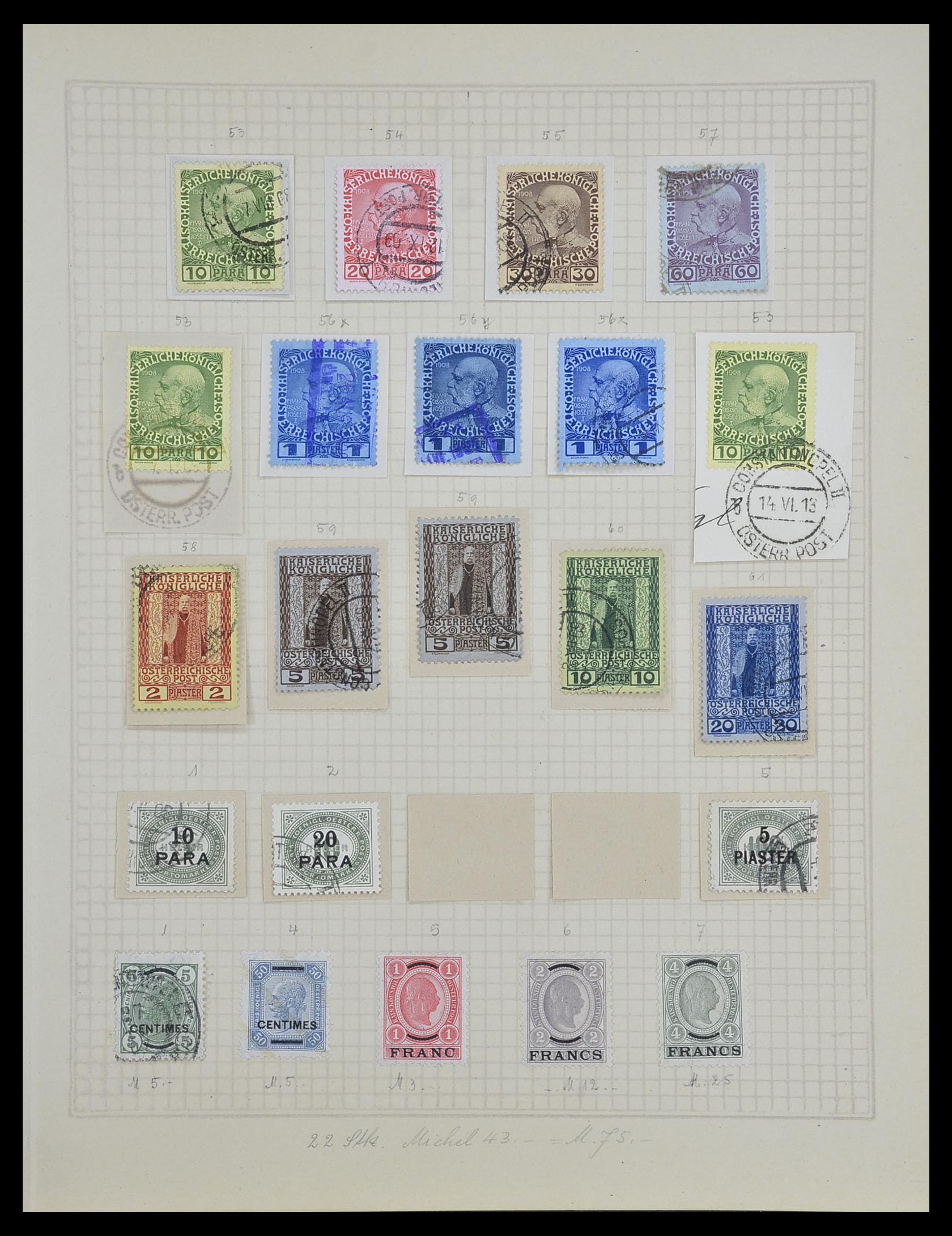 33592 032 - Stamp collection 33592 Austria and territories 1850-1938.