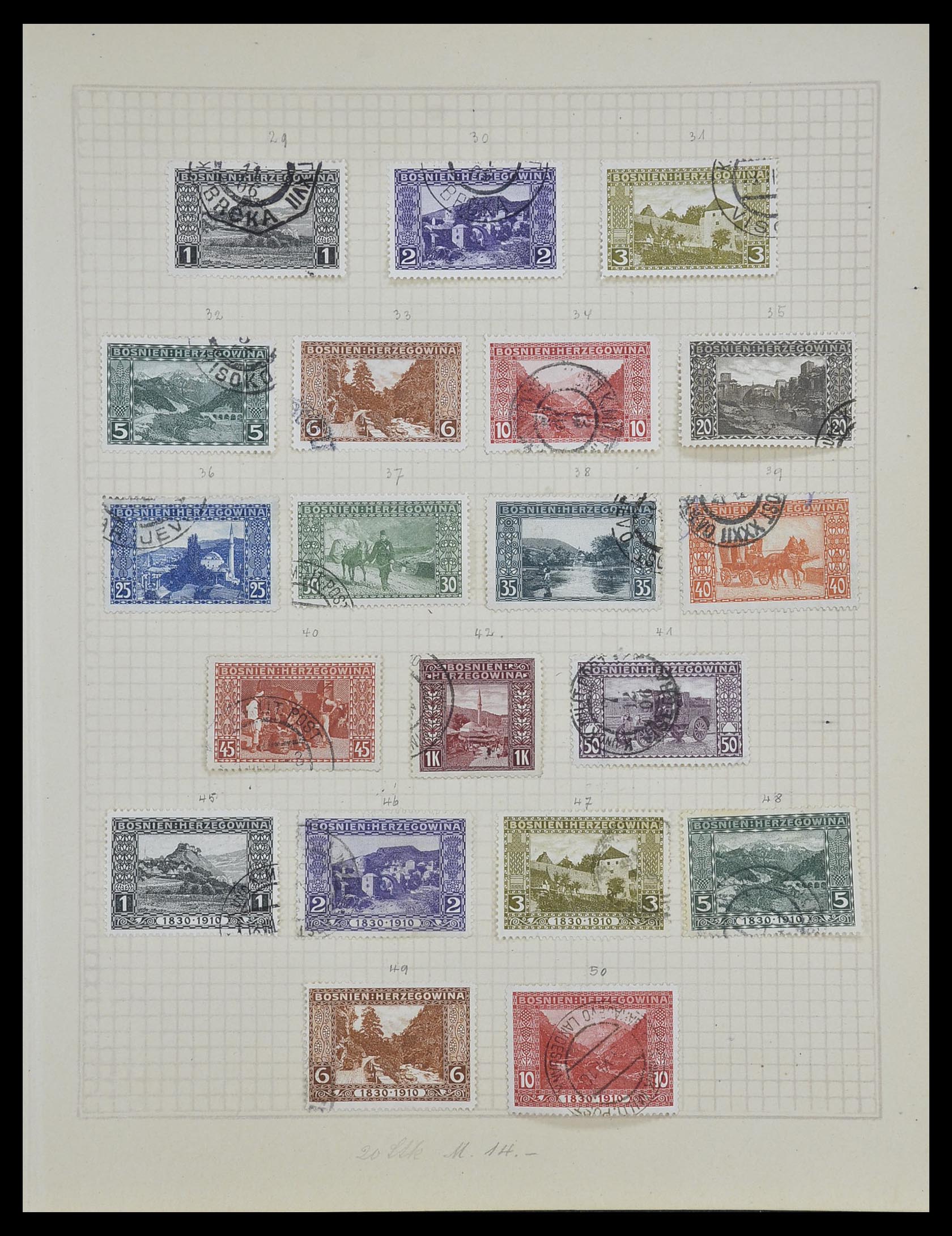33592 035 - Stamp collection 33592 Austria and territories 1850-1938.