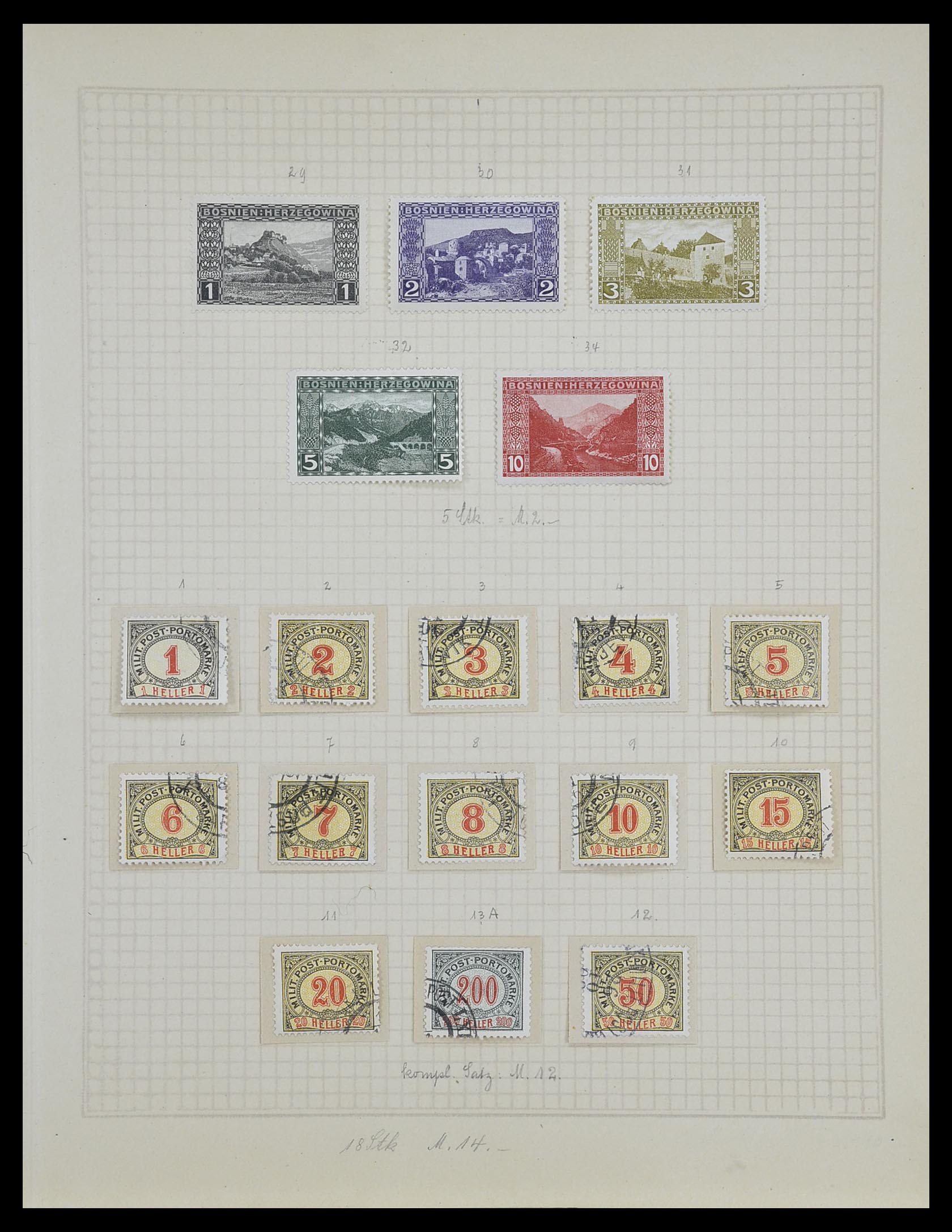 33592 036 - Stamp collection 33592 Austria and territories 1850-1938.