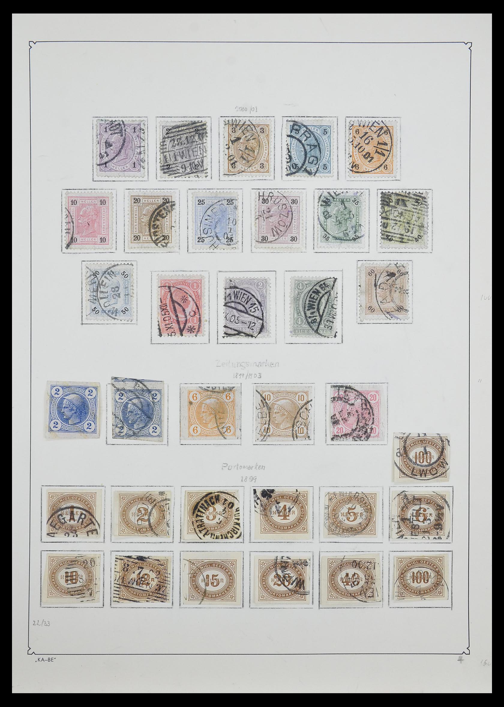 33593 004 - Postzegelverzameling 33593 Oostenrijk en gebieden 1850-1959.