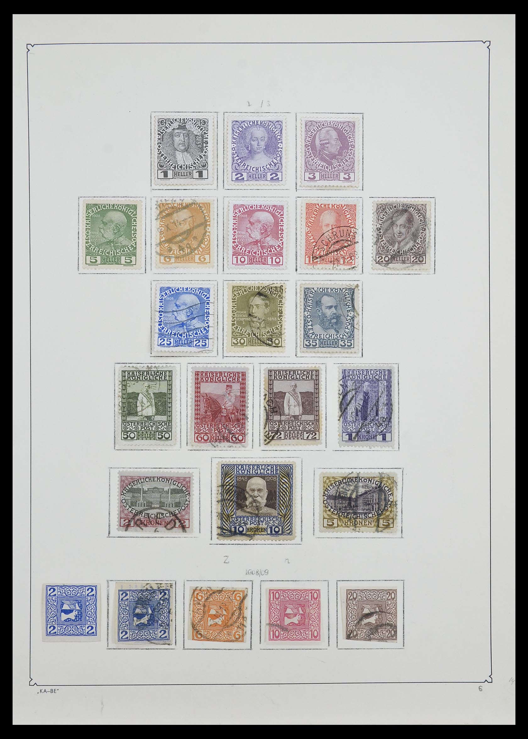 33593 007 - Postzegelverzameling 33593 Oostenrijk en gebieden 1850-1959.
