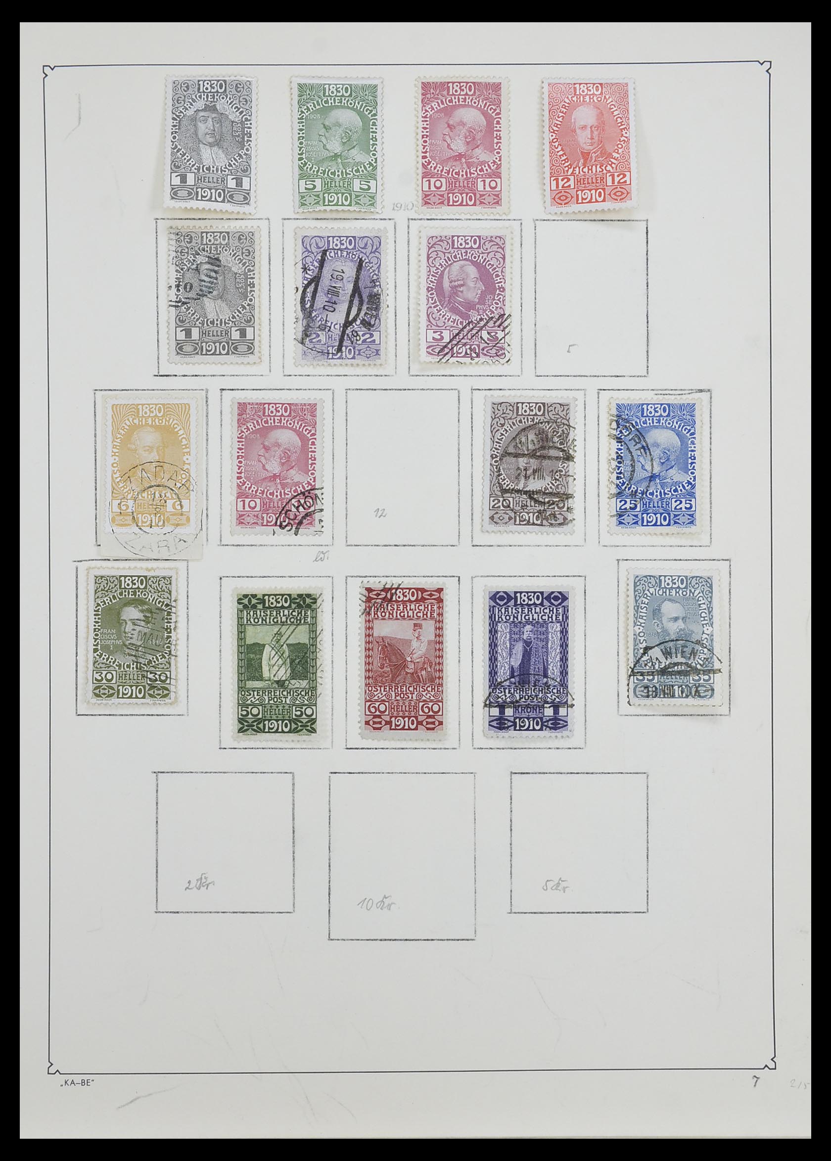 33593 009 - Stamp collection 33593 Austria and territories 1850-1959.