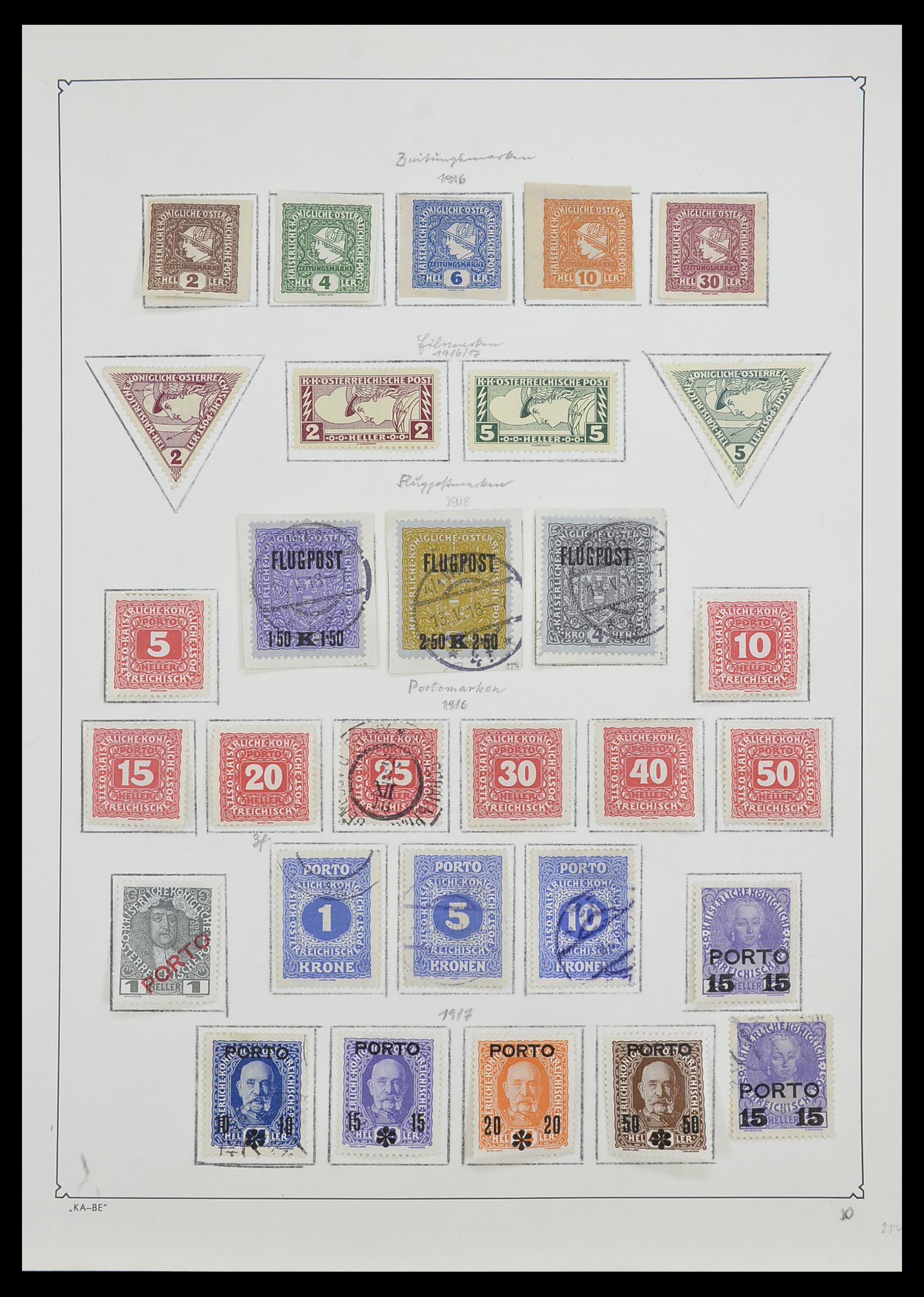 33593 012 - Stamp collection 33593 Austria and territories 1850-1959.