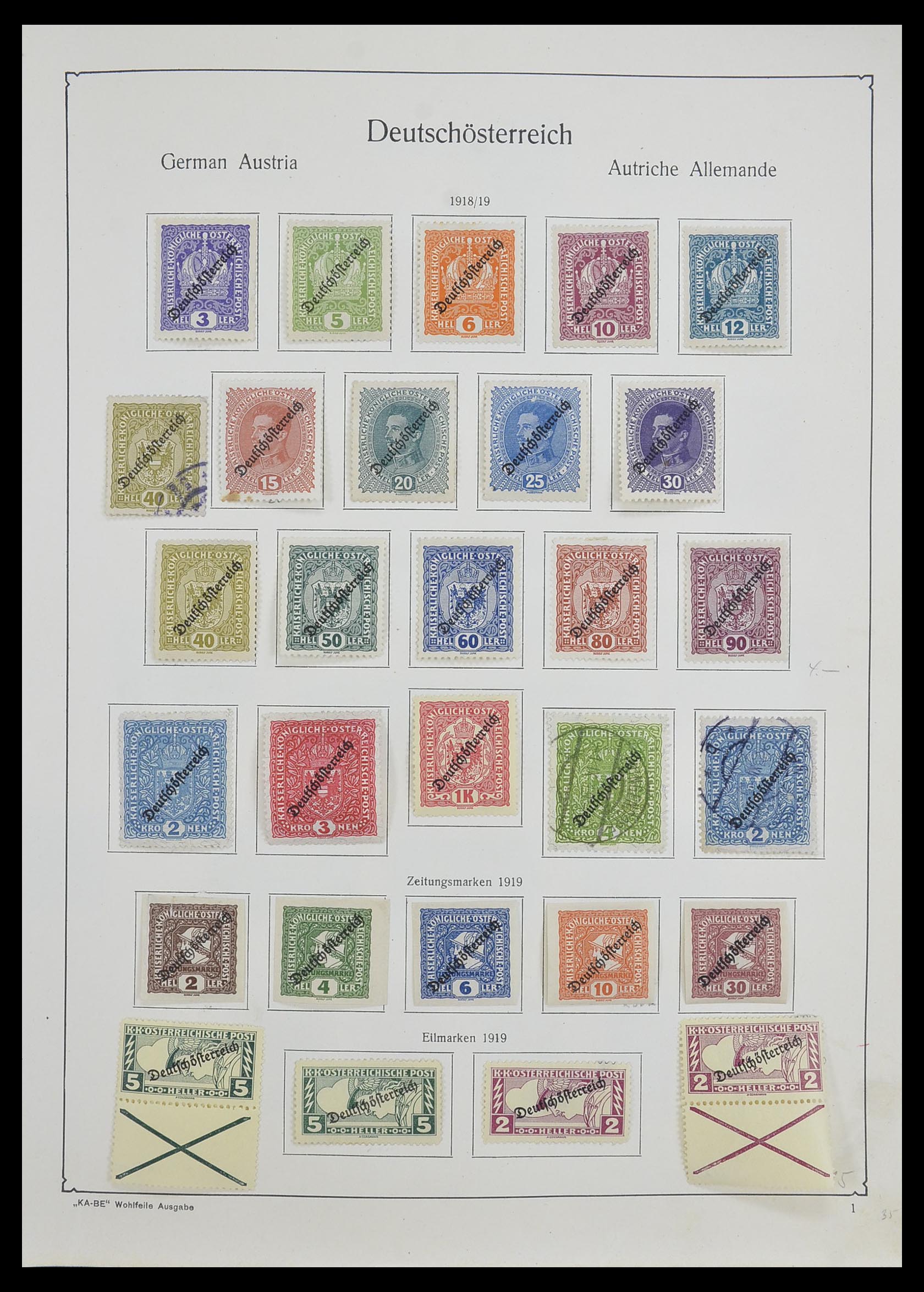 33593 013 - Stamp collection 33593 Austria and territories 1850-1959.