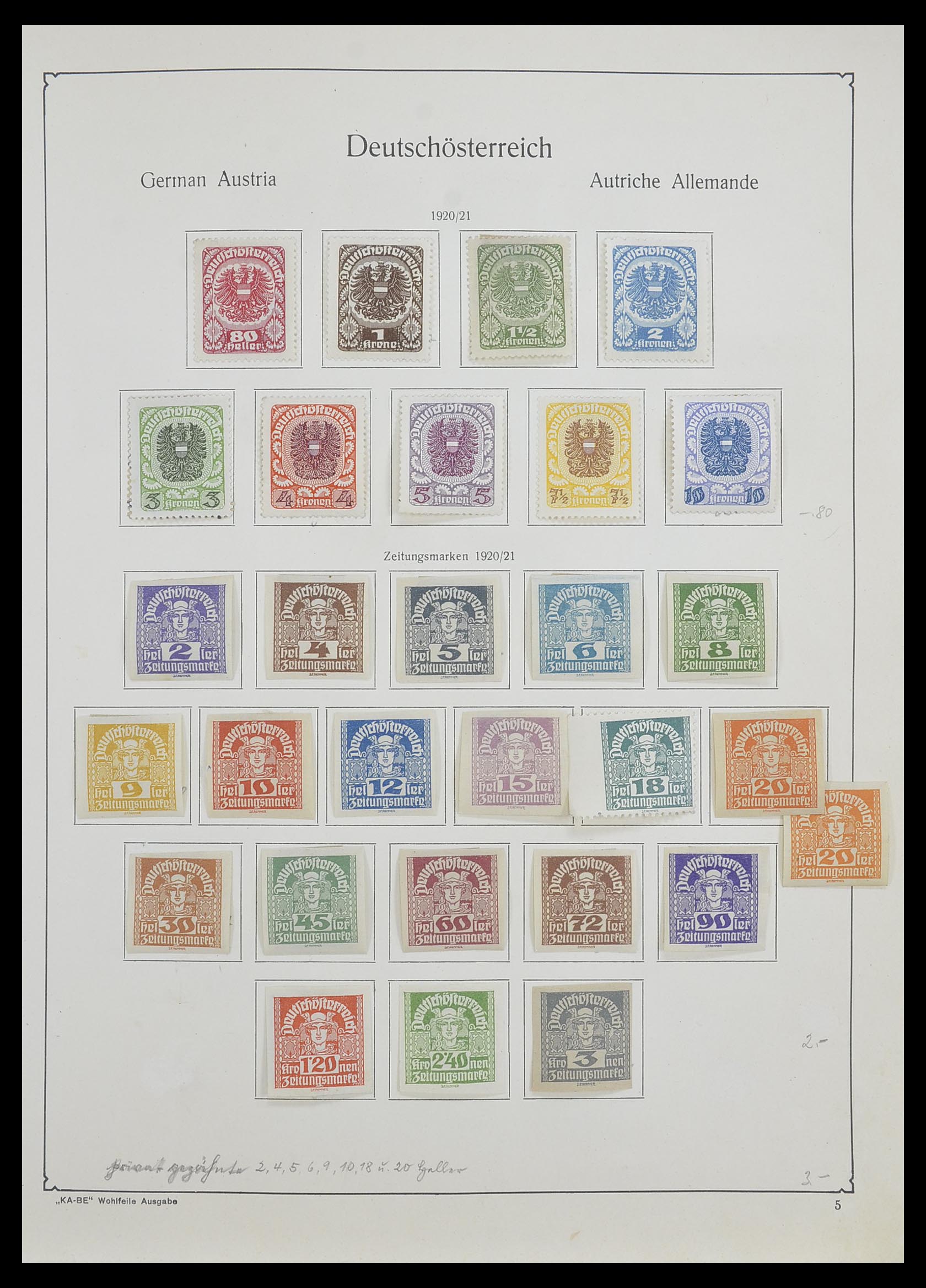 33593 018 - Stamp collection 33593 Austria and territories 1850-1959.
