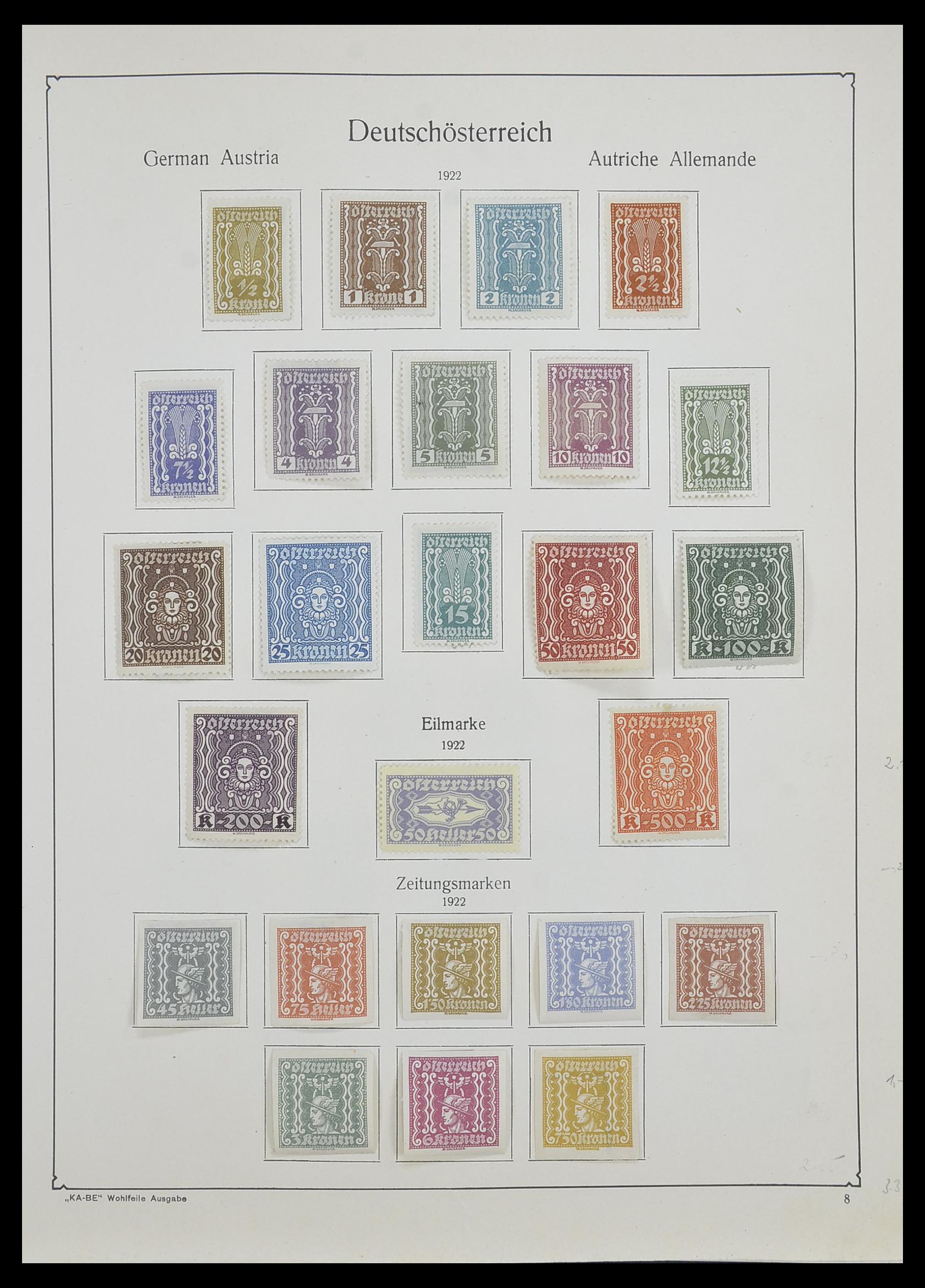 33593 022 - Postzegelverzameling 33593 Oostenrijk en gebieden 1850-1959.