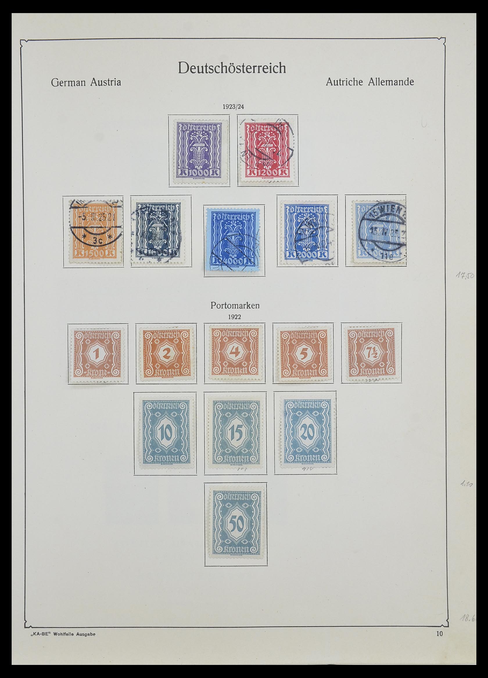 33593 024 - Stamp collection 33593 Austria and territories 1850-1959.