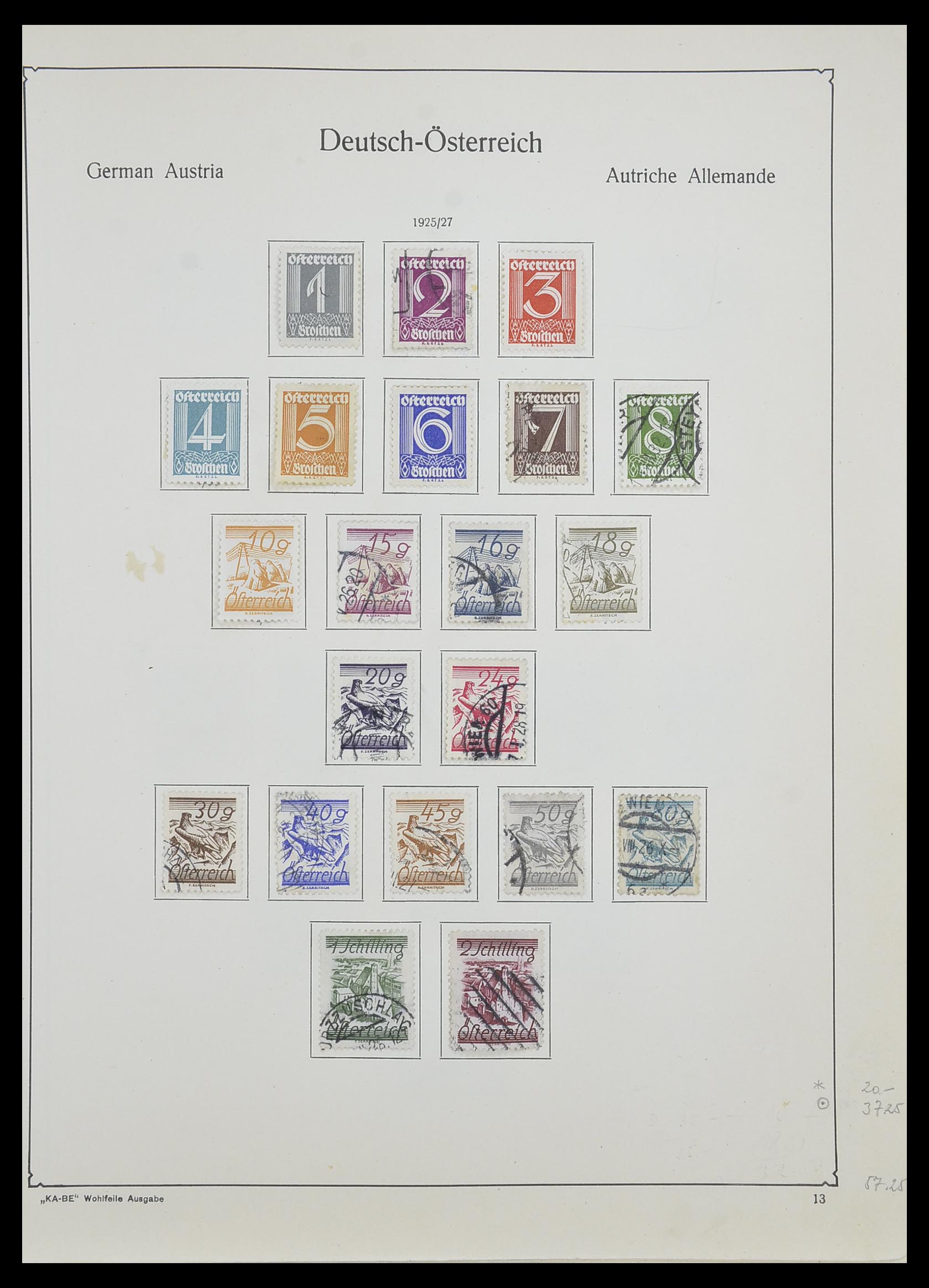 33593 028 - Postzegelverzameling 33593 Oostenrijk en gebieden 1850-1959.