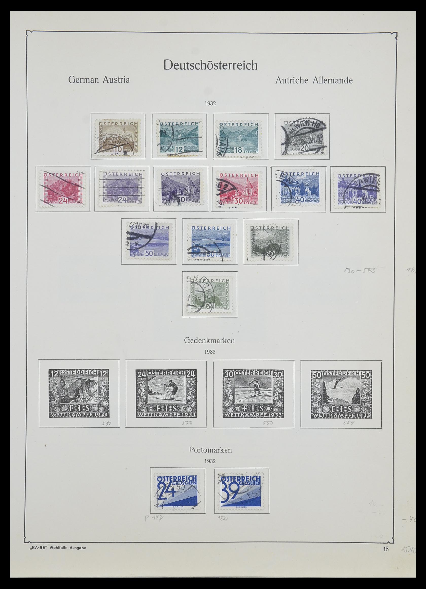 33593 033 - Postzegelverzameling 33593 Oostenrijk en gebieden 1850-1959.