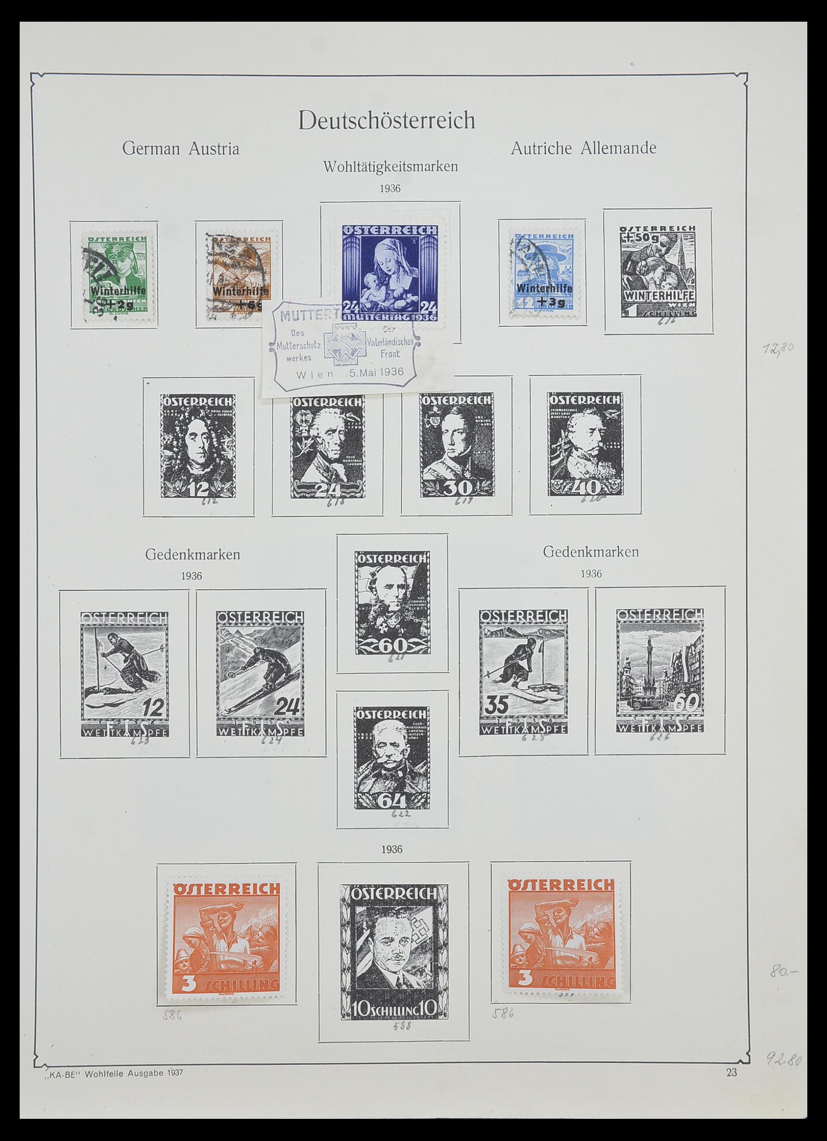 33593 039 - Postzegelverzameling 33593 Oostenrijk en gebieden 1850-1959.