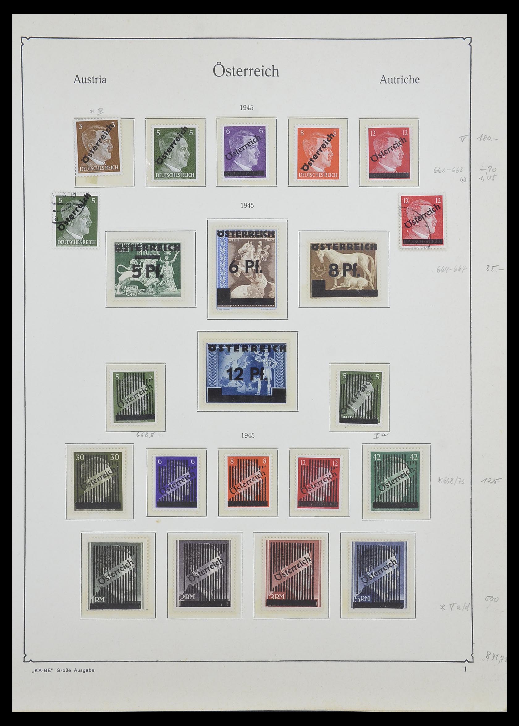 33593 042 - Postzegelverzameling 33593 Oostenrijk en gebieden 1850-1959.