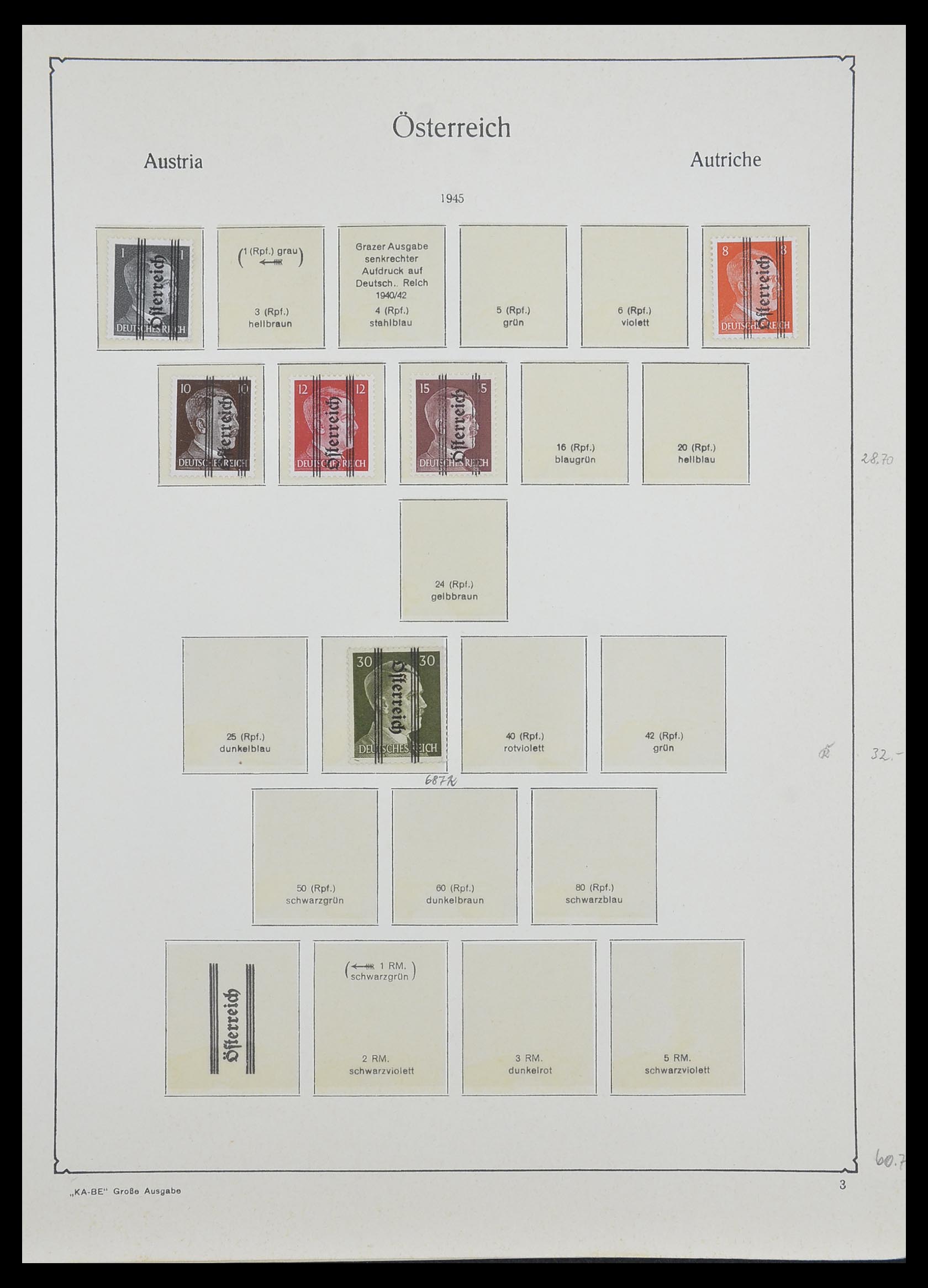 33593 044 - Postzegelverzameling 33593 Oostenrijk en gebieden 1850-1959.