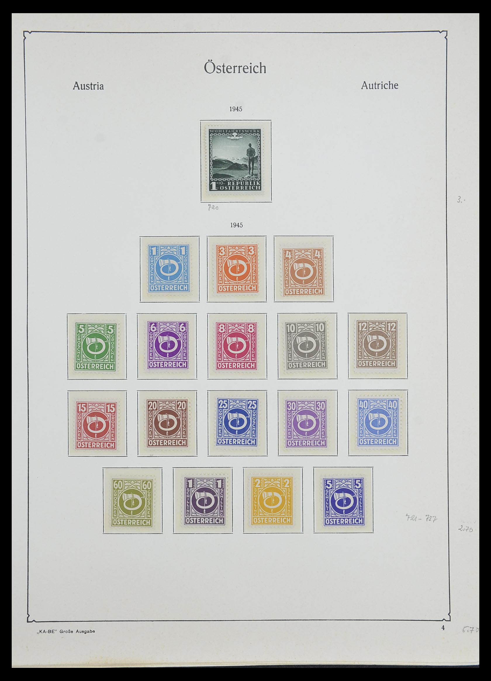 33593 045 - Postzegelverzameling 33593 Oostenrijk en gebieden 1850-1959.
