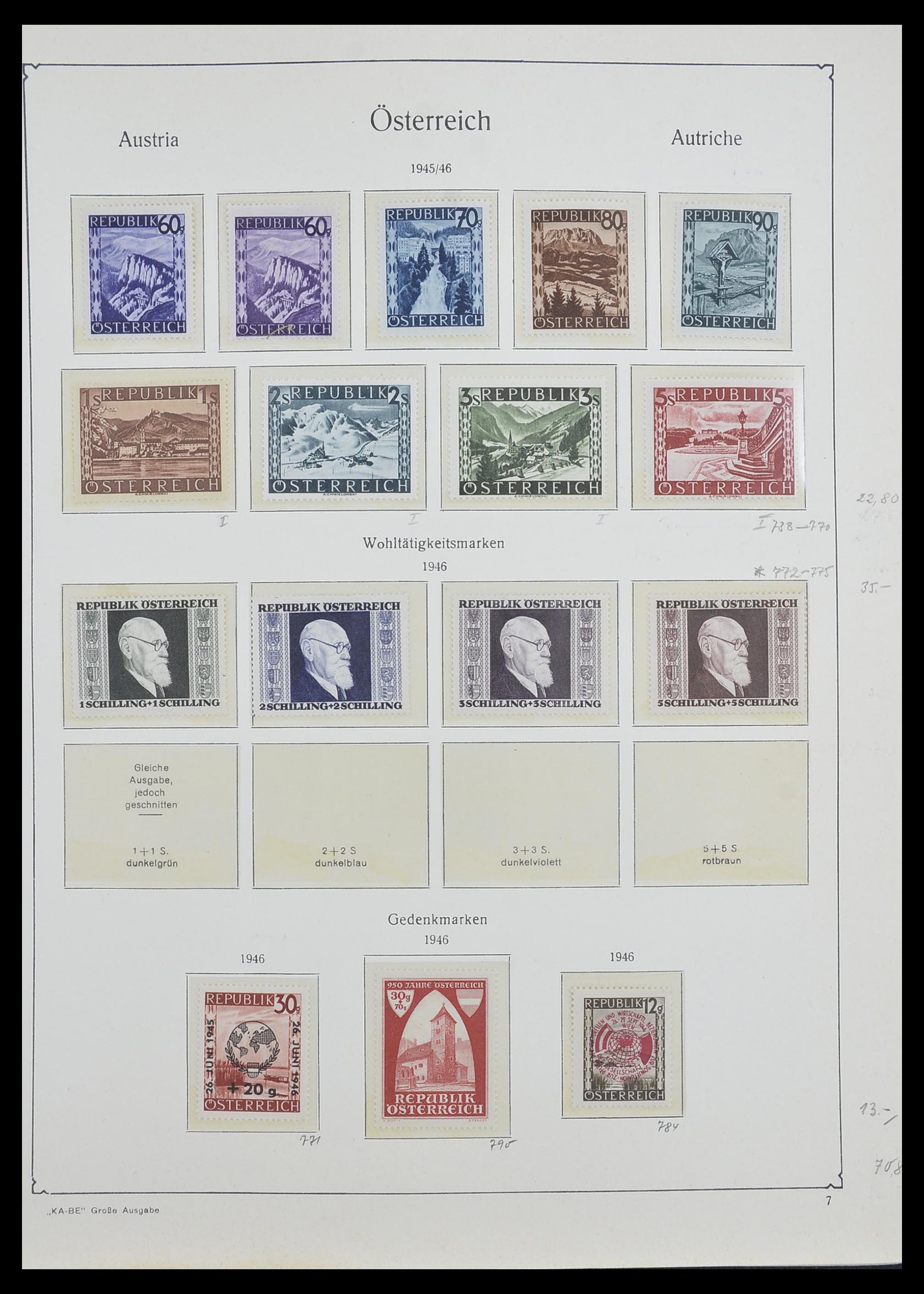 33593 048 - Postzegelverzameling 33593 Oostenrijk en gebieden 1850-1959.