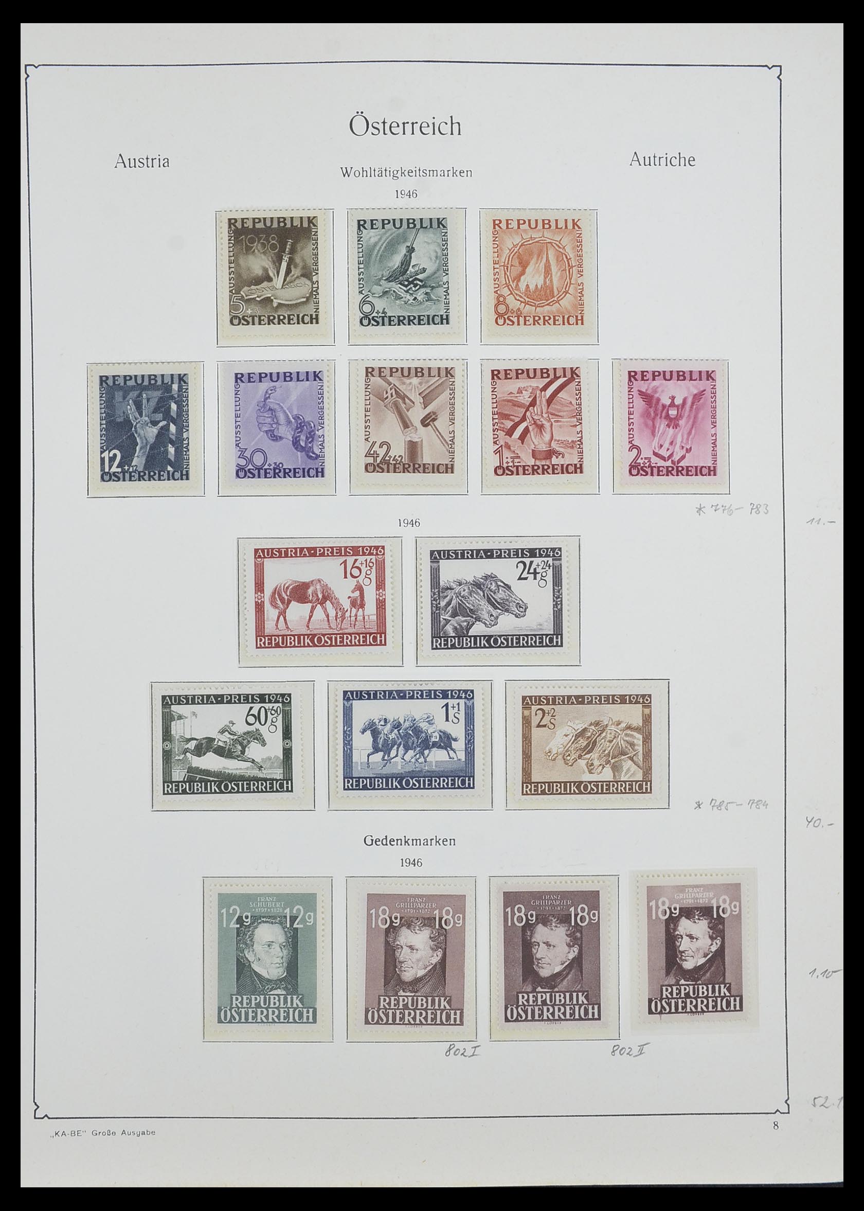 33593 049 - Postzegelverzameling 33593 Oostenrijk en gebieden 1850-1959.