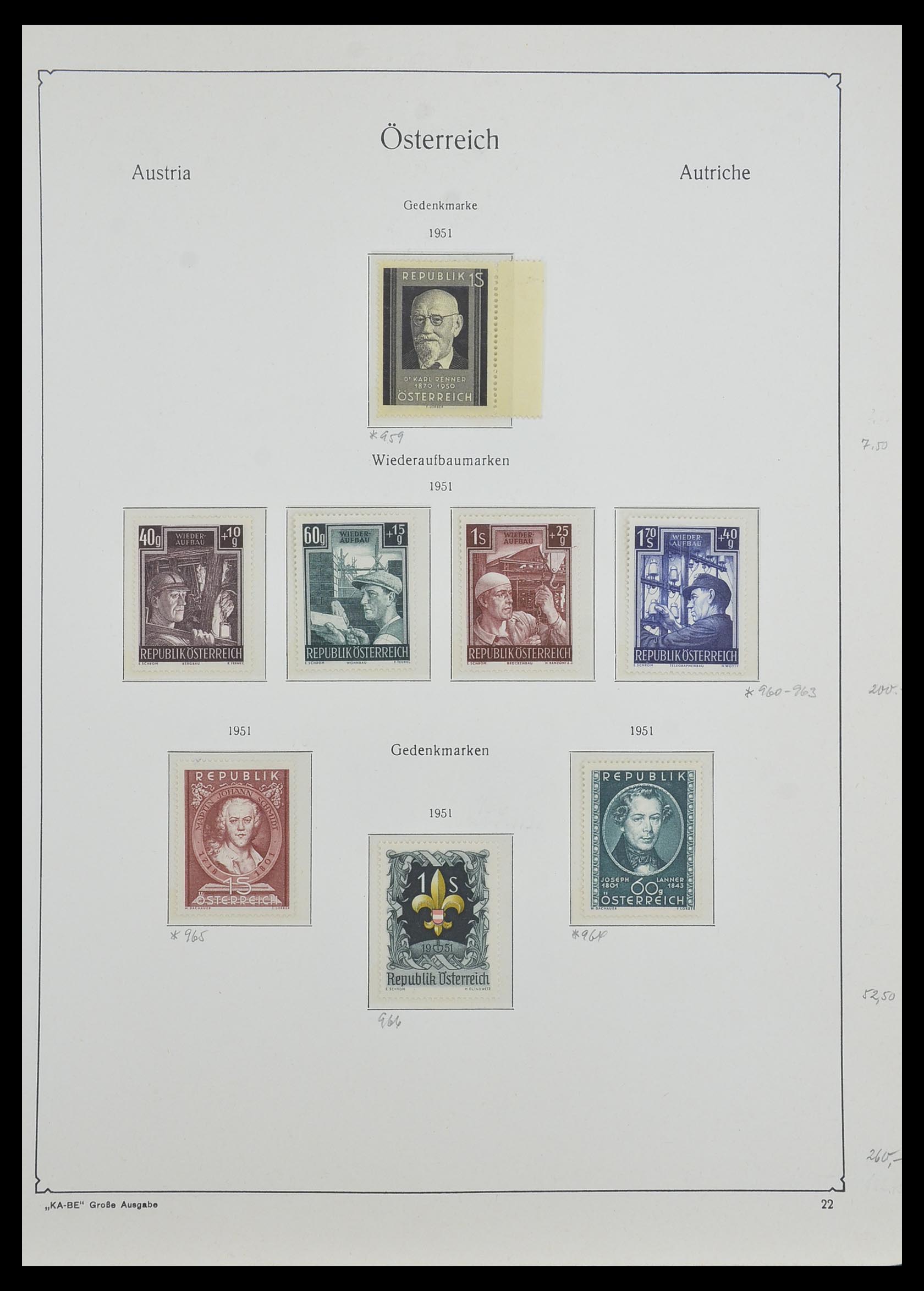 33593 063 - Stamp collection 33593 Austria and territories 1850-1959.