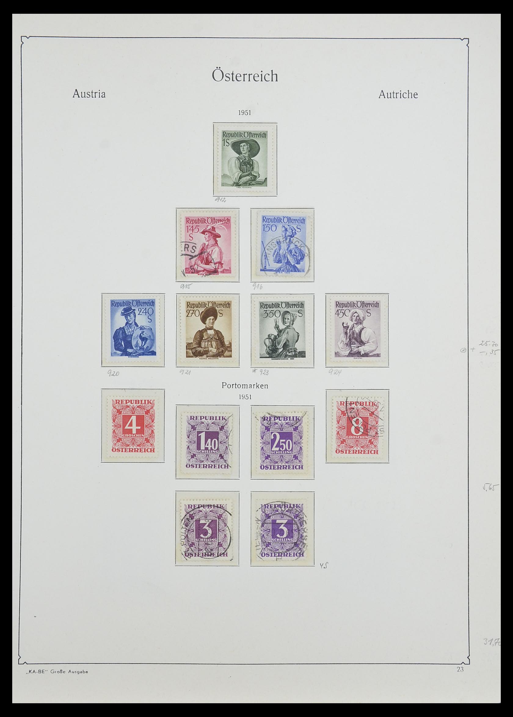 33593 064 - Stamp collection 33593 Austria and territories 1850-1959.