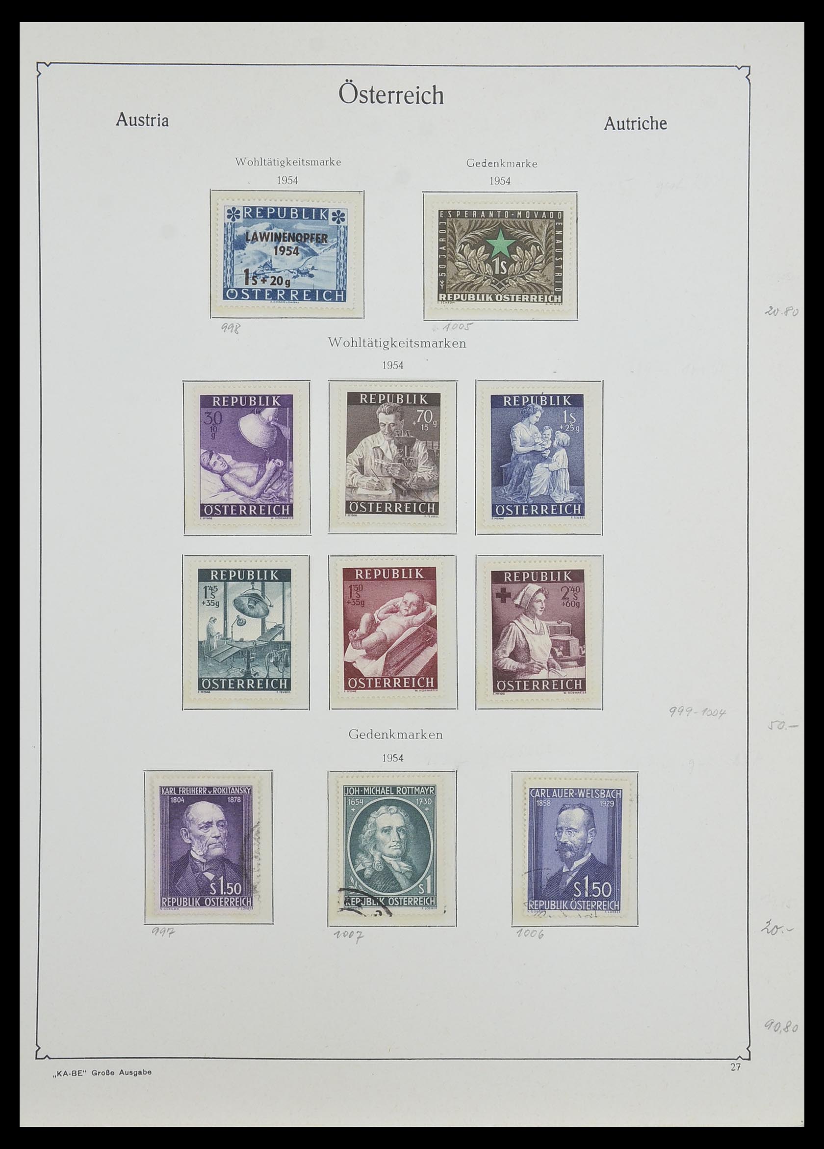 33593 068 - Stamp collection 33593 Austria and territories 1850-1959.