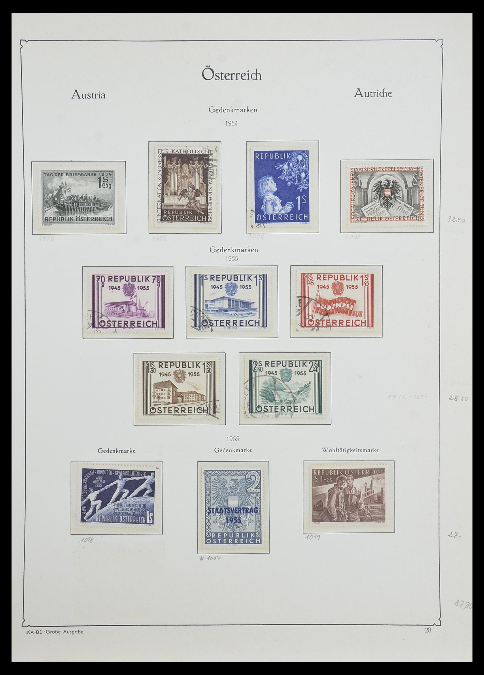 33593 069 - Stamp collection 33593 Austria and territories 1850-1959.