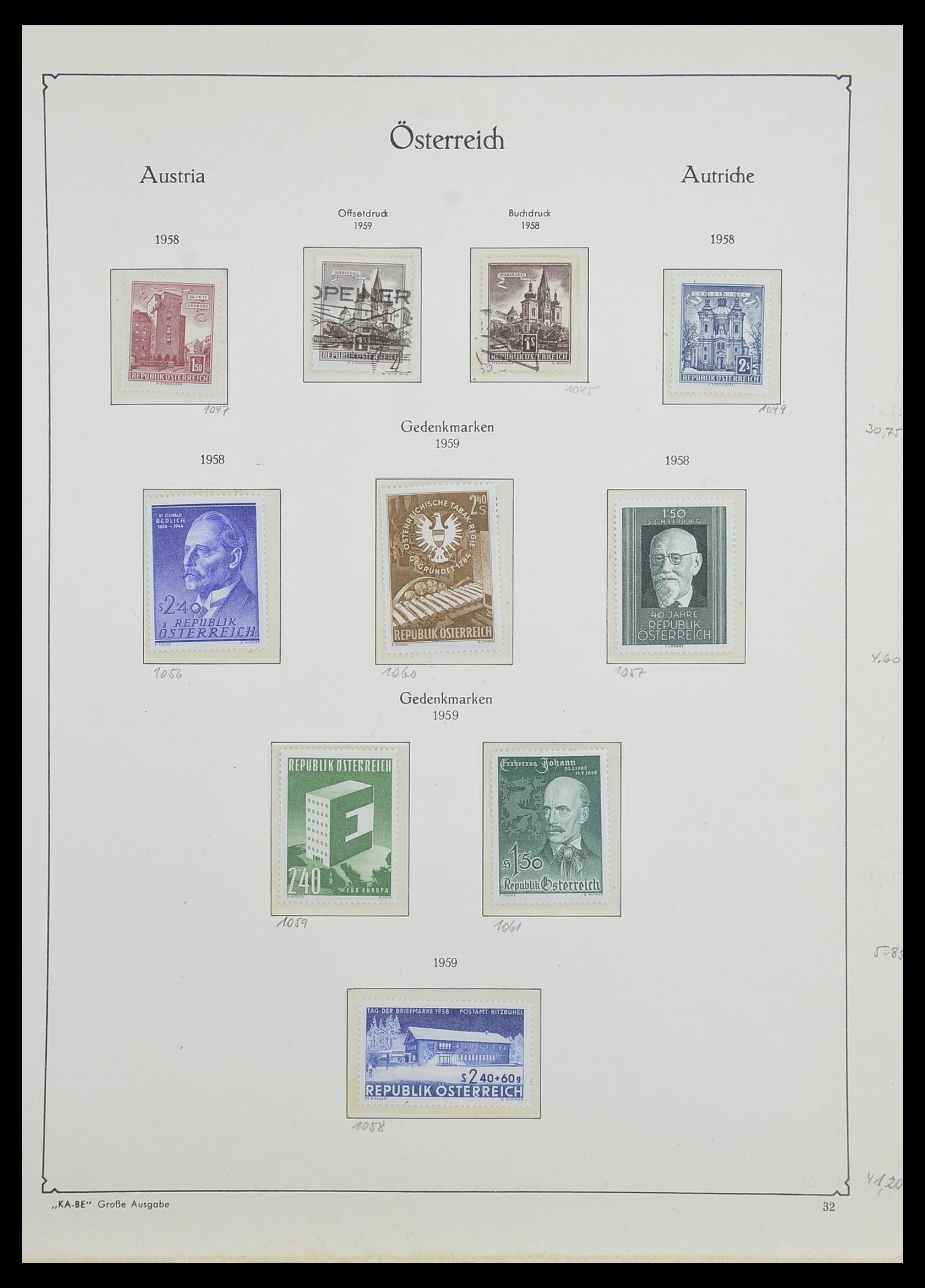 33593 073 - Stamp collection 33593 Austria and territories 1850-1959.