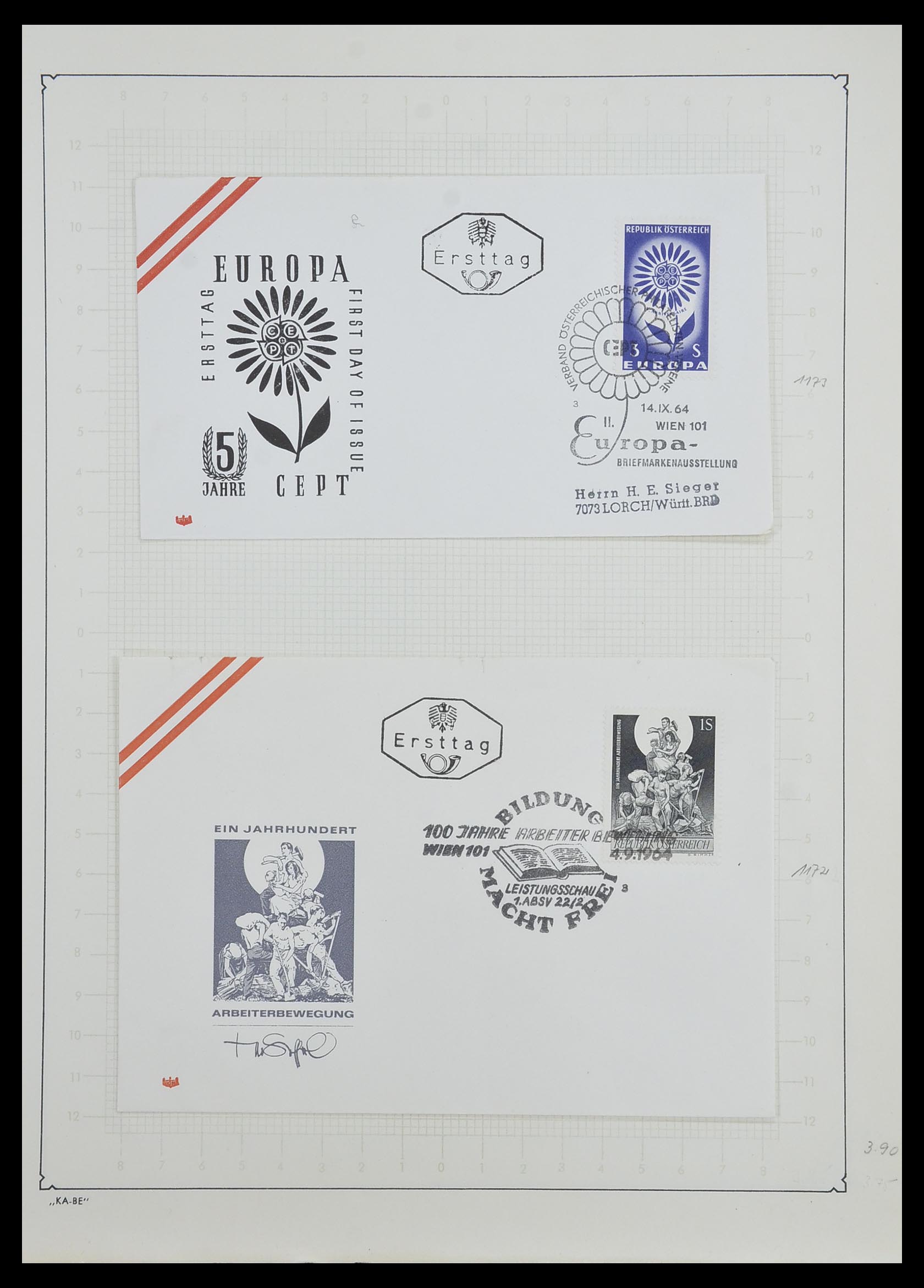 33593 075 - Stamp collection 33593 Austria and territories 1850-1959.