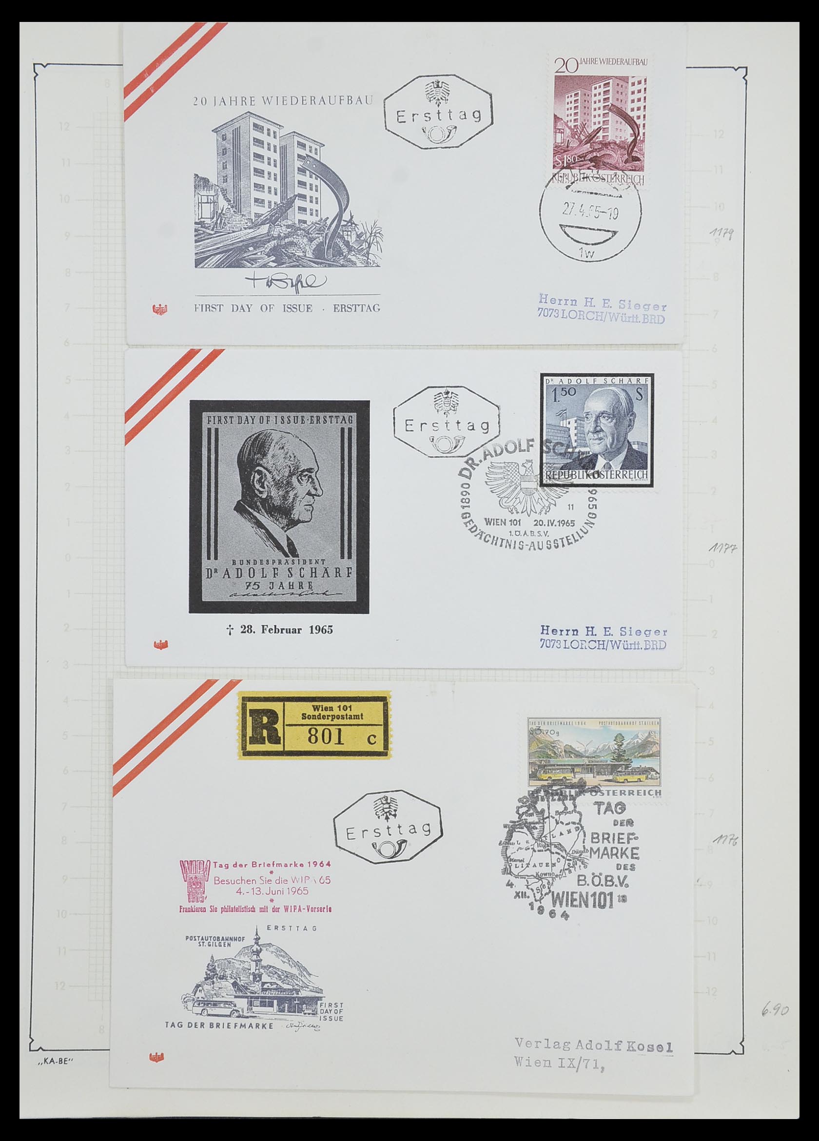 33593 077 - Stamp collection 33593 Austria and territories 1850-1959.