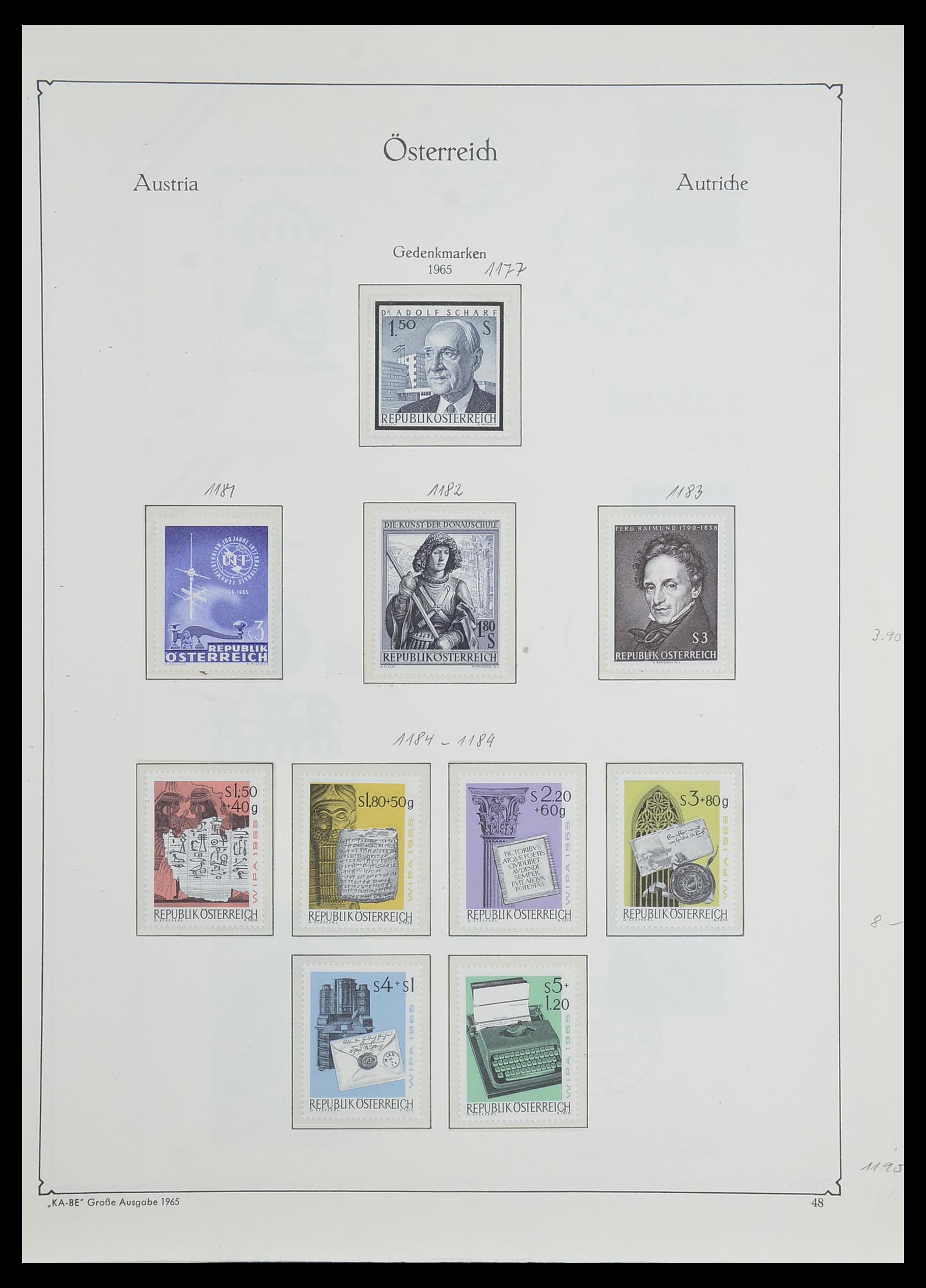 33593 078 - Stamp collection 33593 Austria and territories 1850-1959.