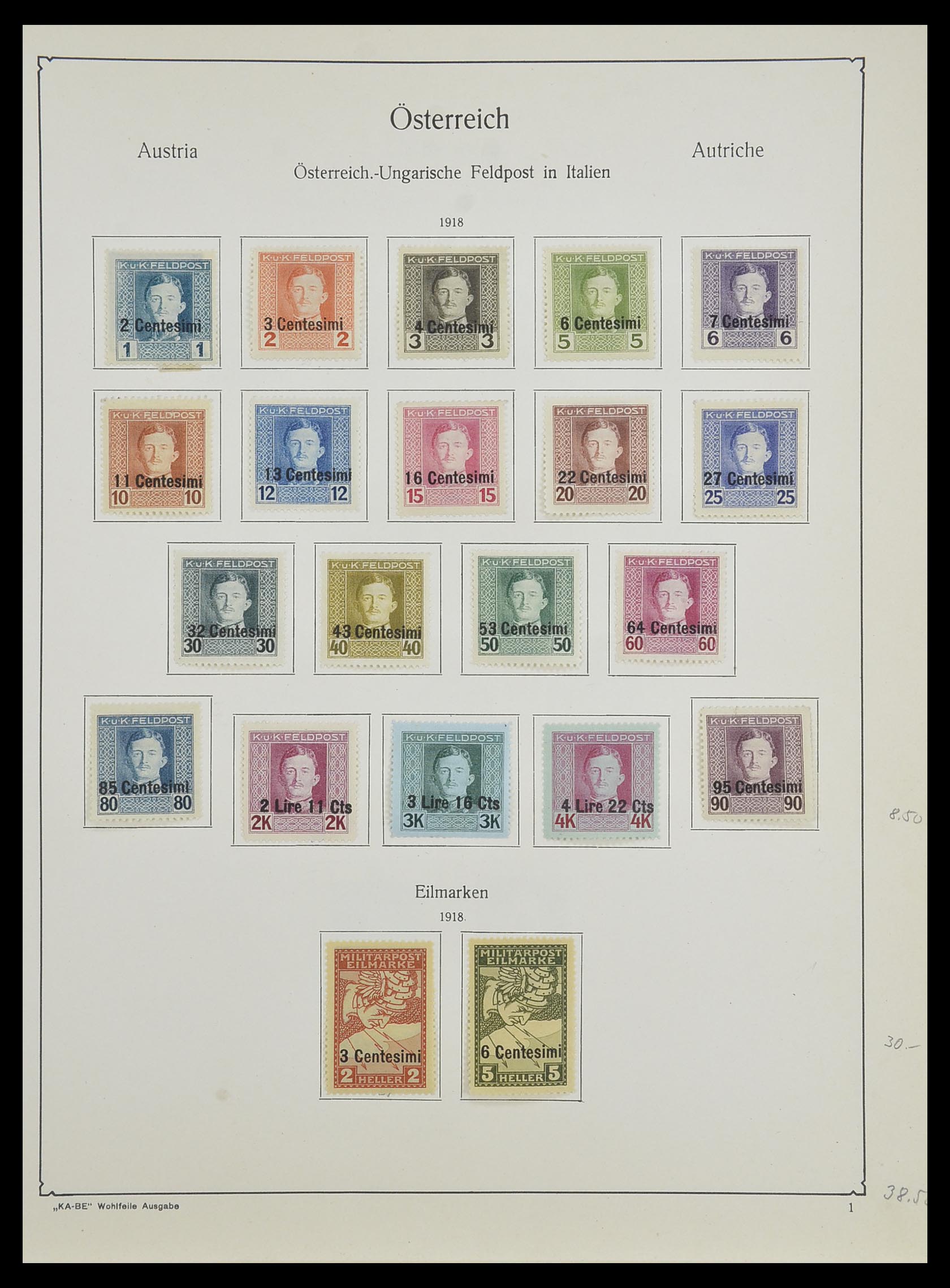 33593 087 - Stamp collection 33593 Austria and territories 1850-1959.