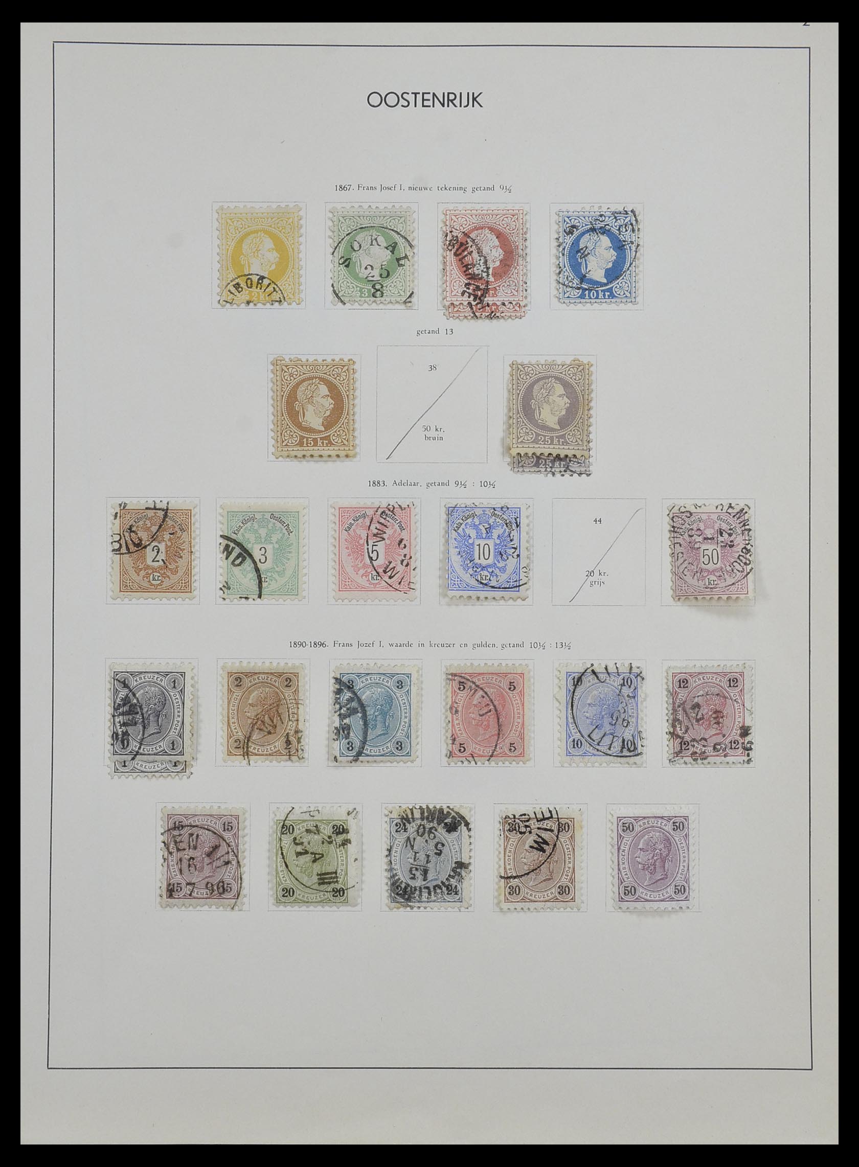 33594 005 - Postzegelverzameling 33594 Oostenrijk en gebieden 1850-1918.