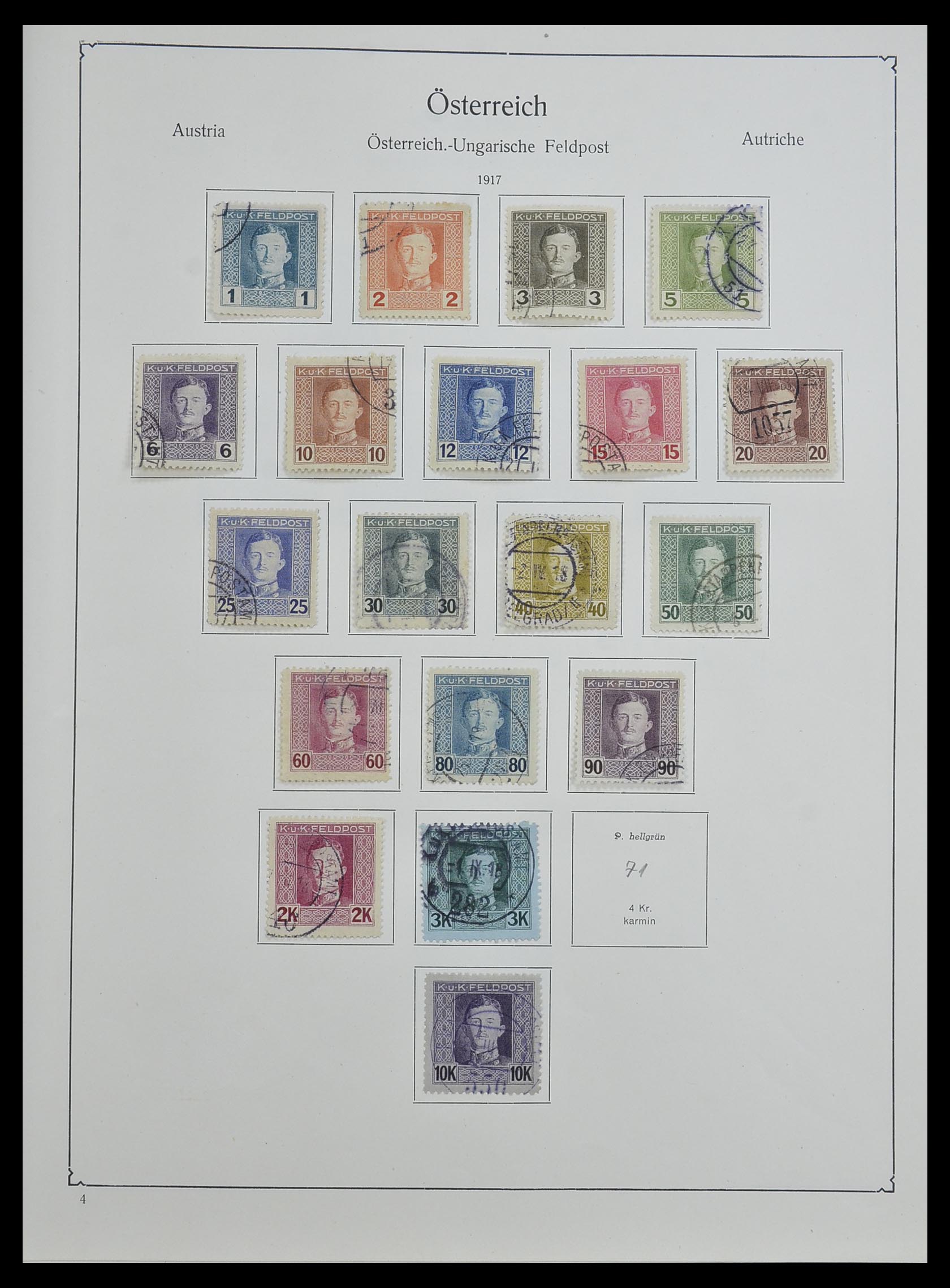 33594 014 - Postzegelverzameling 33594 Oostenrijk en gebieden 1850-1918.