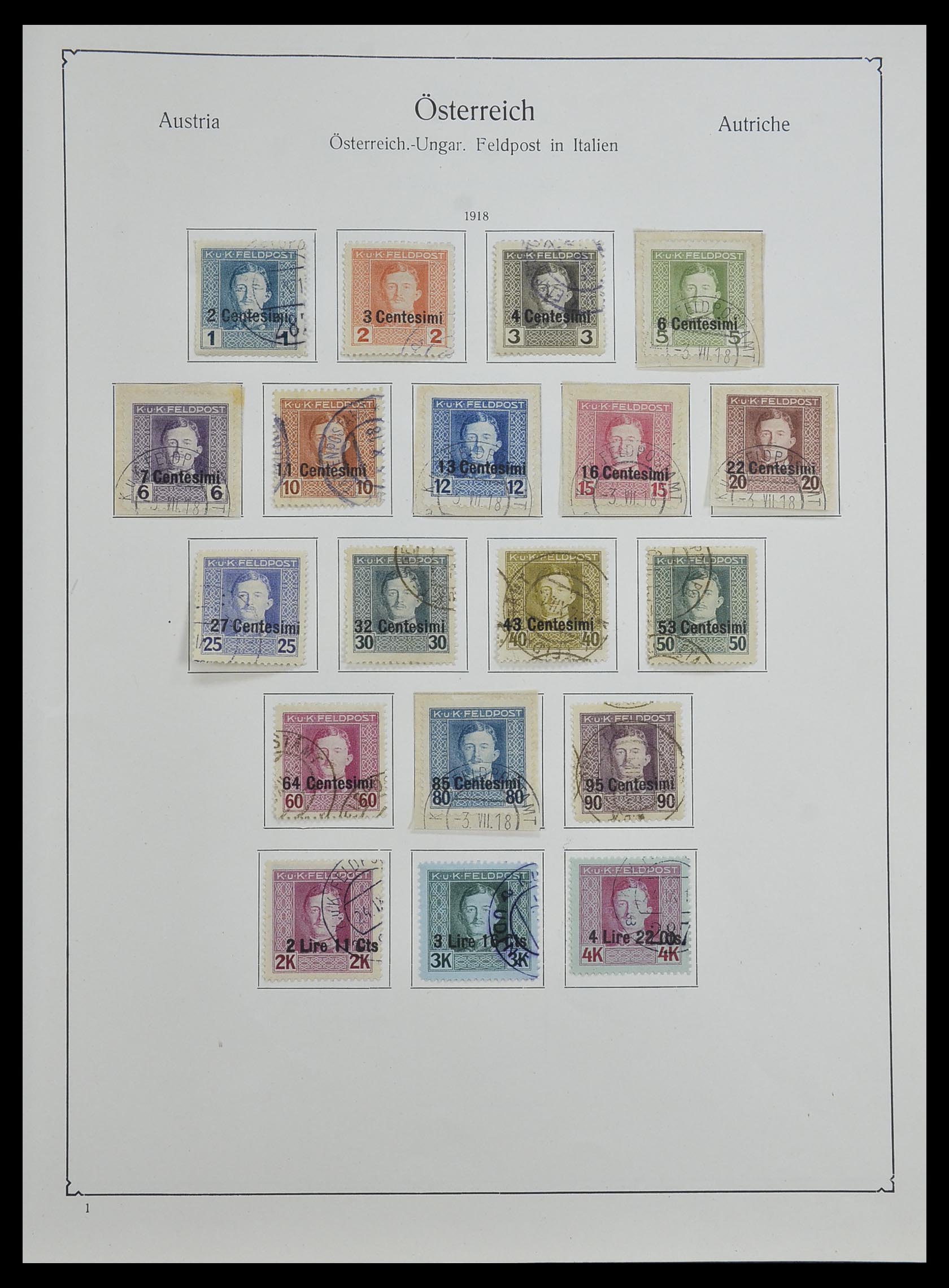 33594 016 - Stamp collection 33594 Austria and territories 1850-1918.