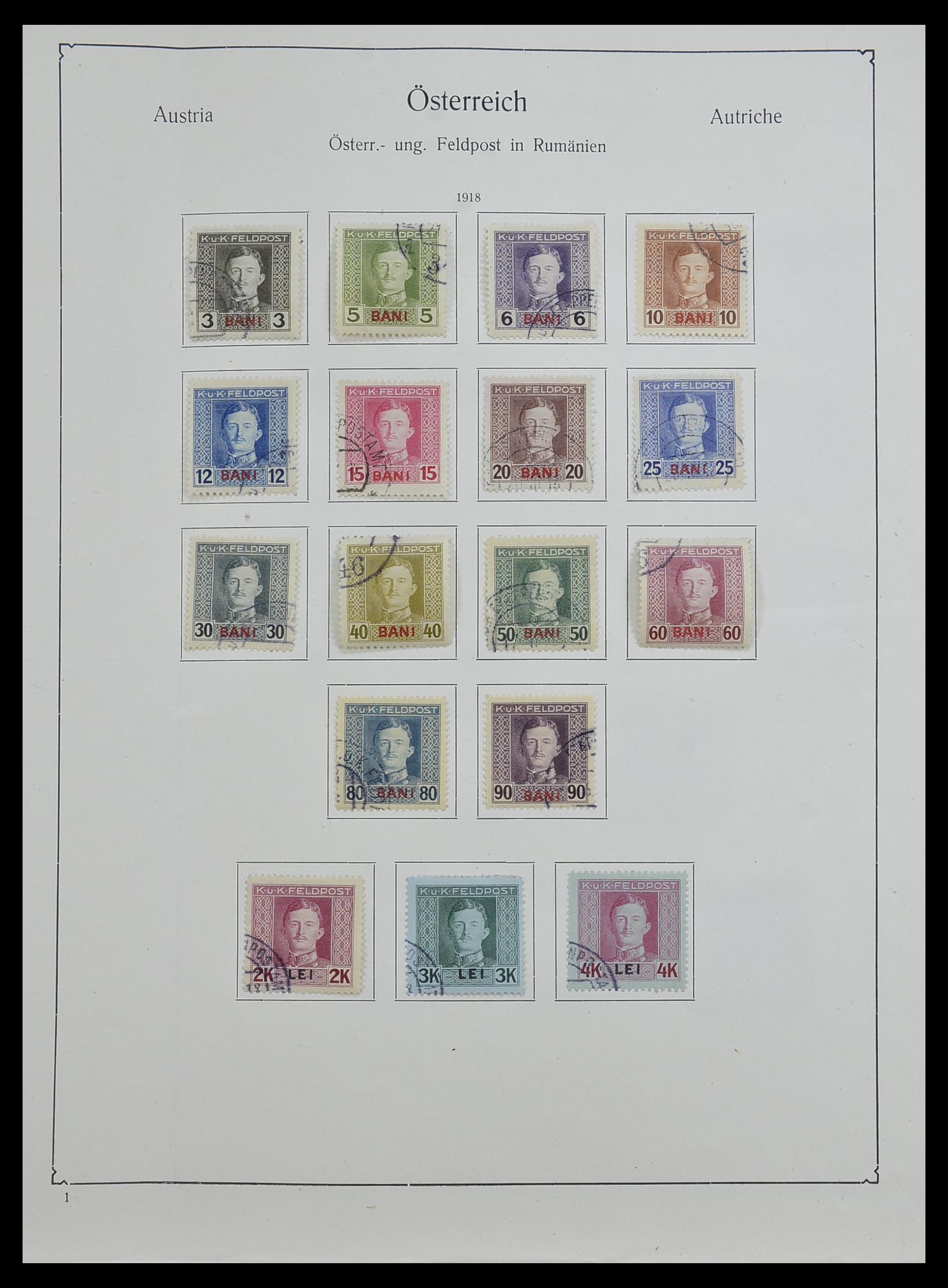 33594 018 - Stamp collection 33594 Austria and territories 1850-1918.