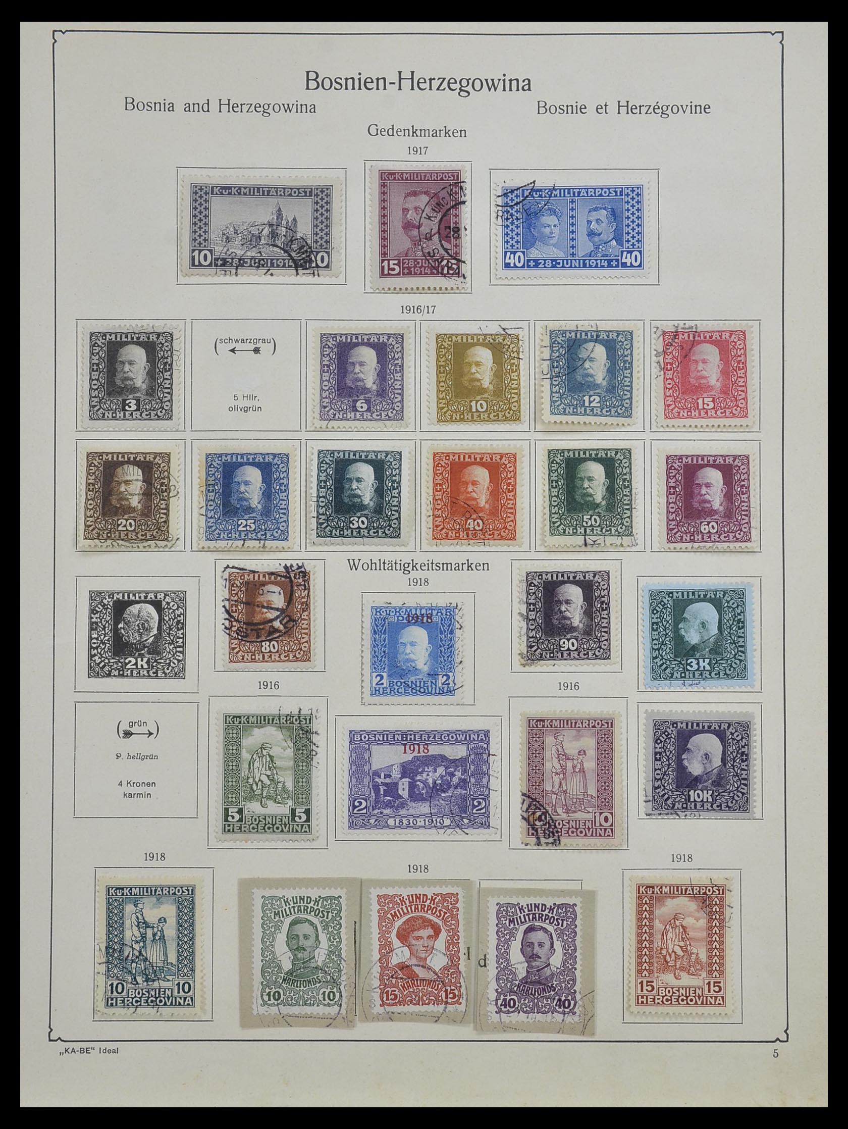 33594 032 - Stamp collection 33594 Austria and territories 1850-1918.